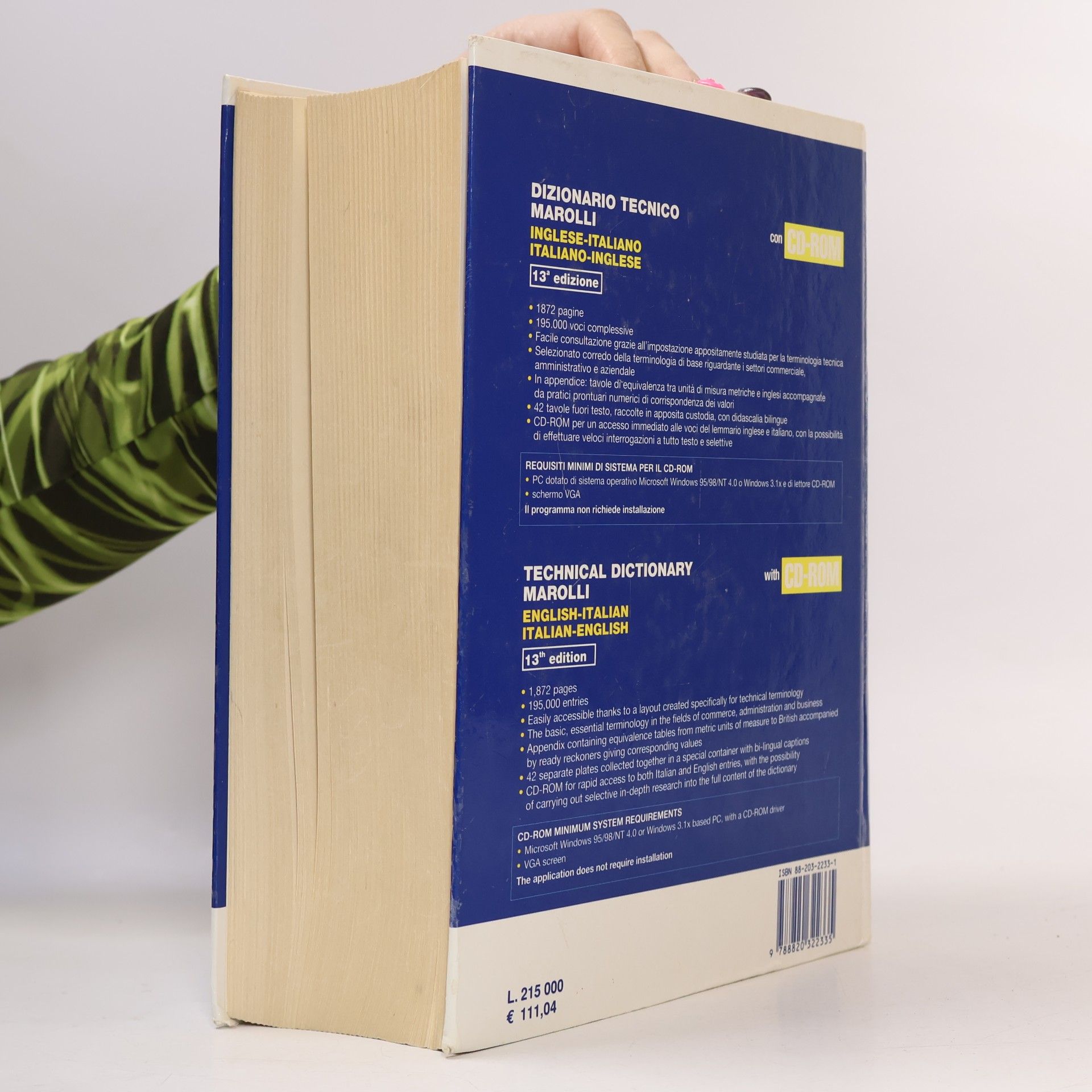 Giorgio Marolli Dizionario tecnico / Technical Dictionary
