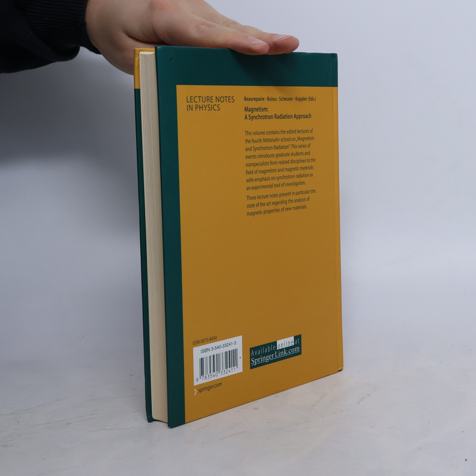 Éric Beaurepaire Lecture Notes in Physics - 697: Magnetism: A Synchrotron Radiation Approach
