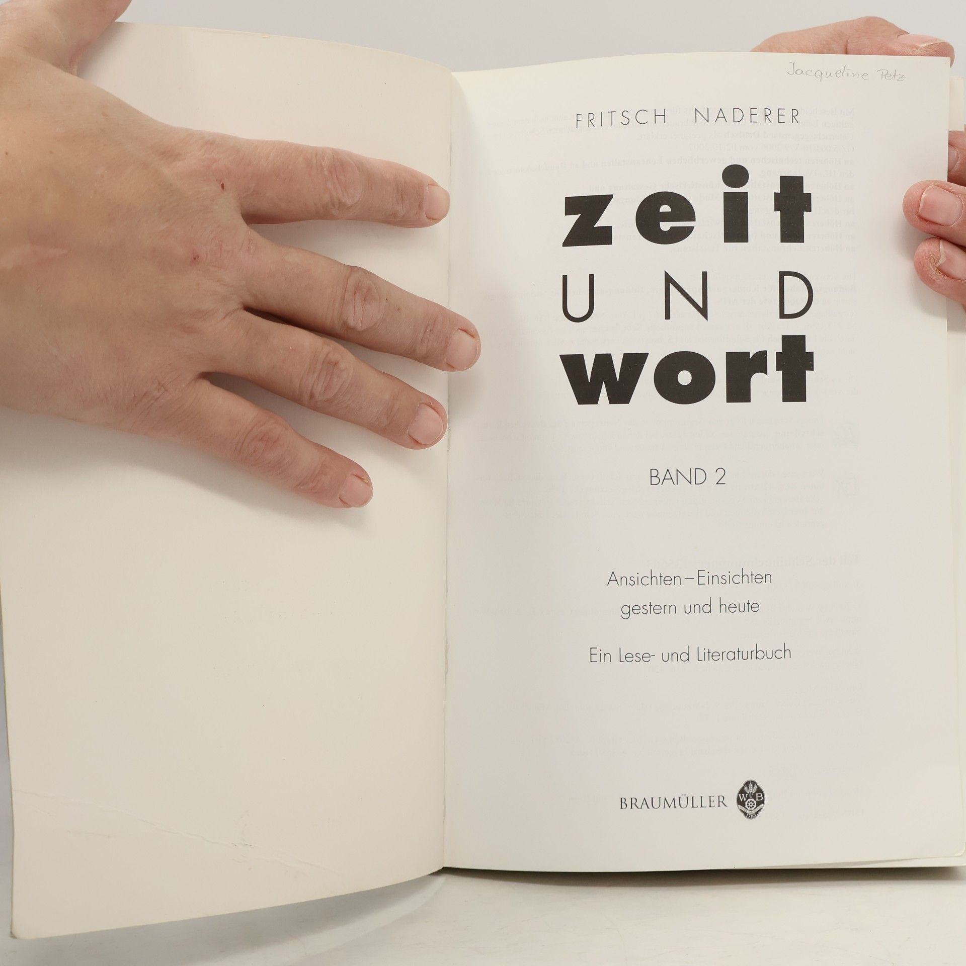 Michael Fritsch Zeit und Wort