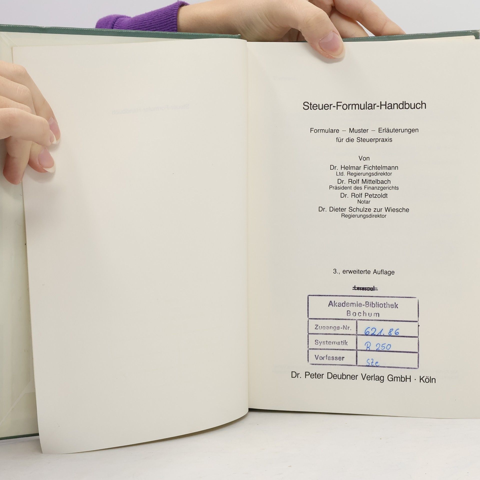 Helmar Fichtelmann Steuer-Formular-Handbuch