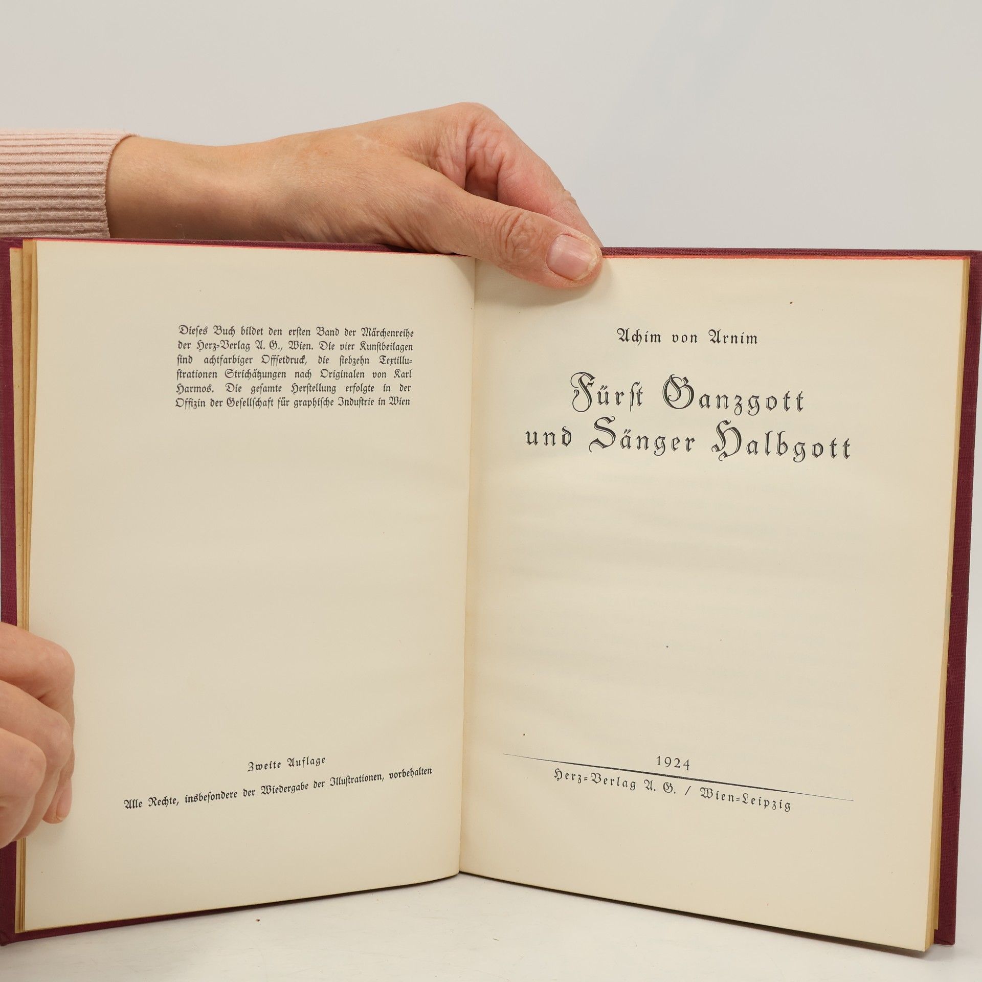 Achim von Arnim Fürst Ganzgott und Sänger