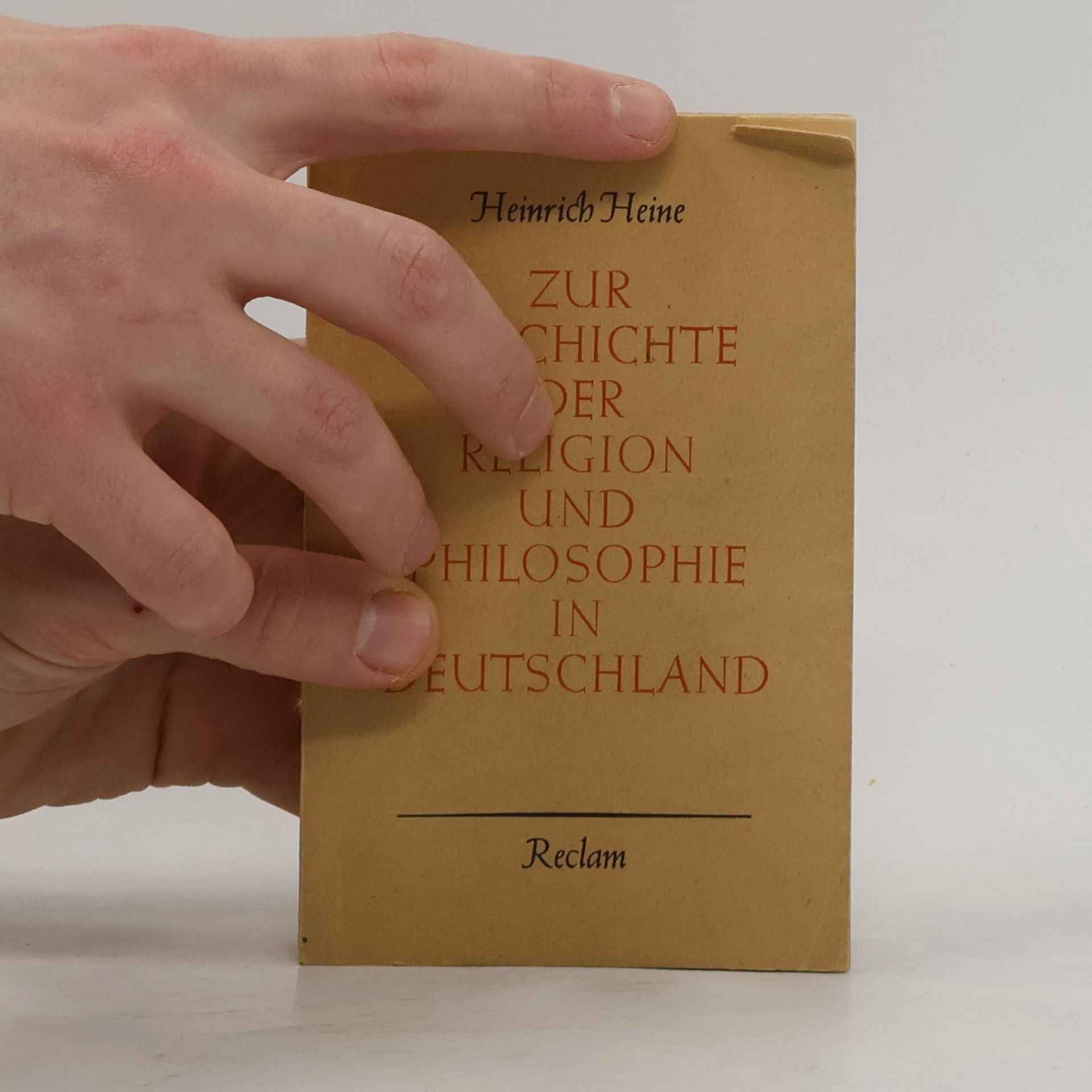 Heinrich Heine Zur Geschichte der Religion und Philosophie in Deutschland