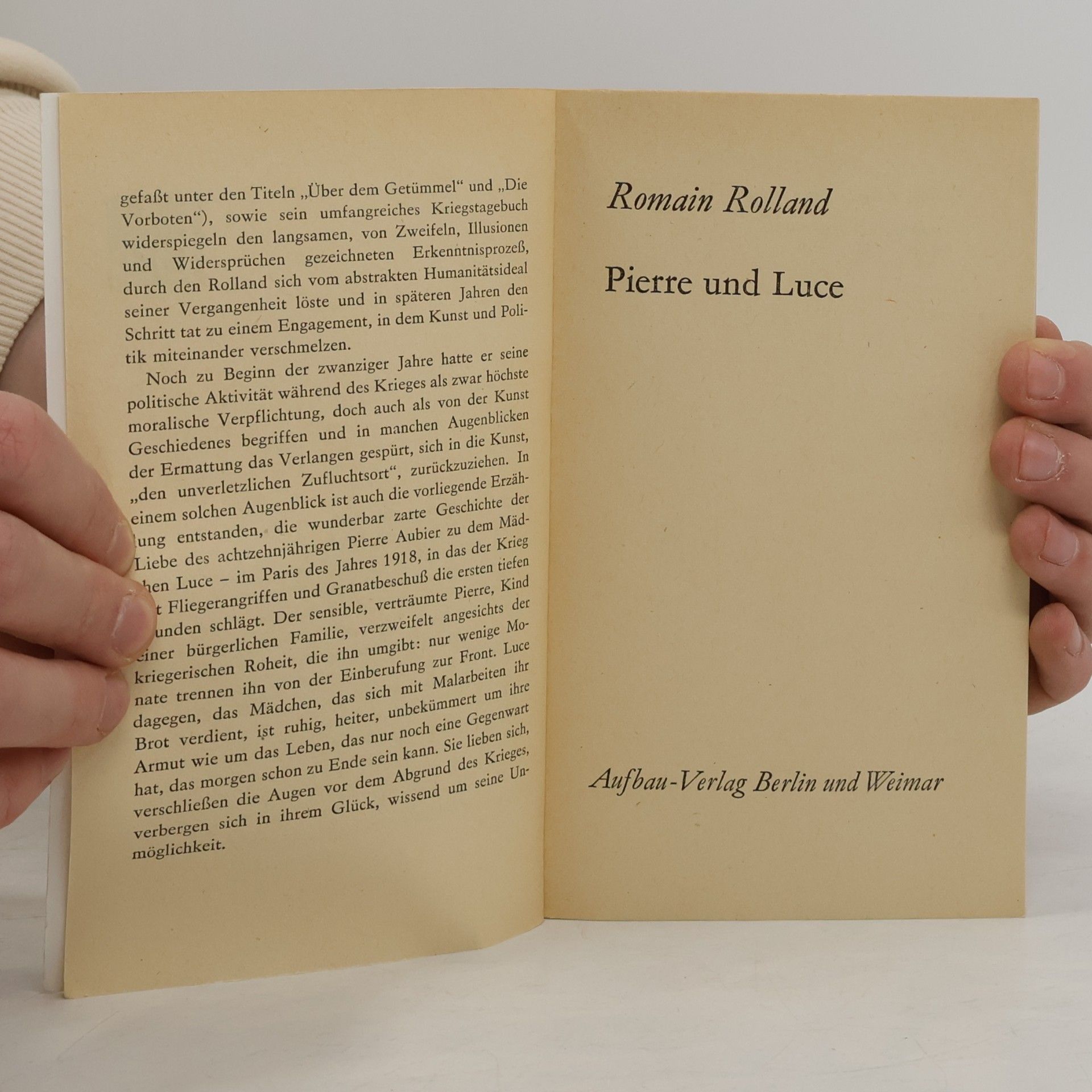 Romain Rolland Pierre und Luce