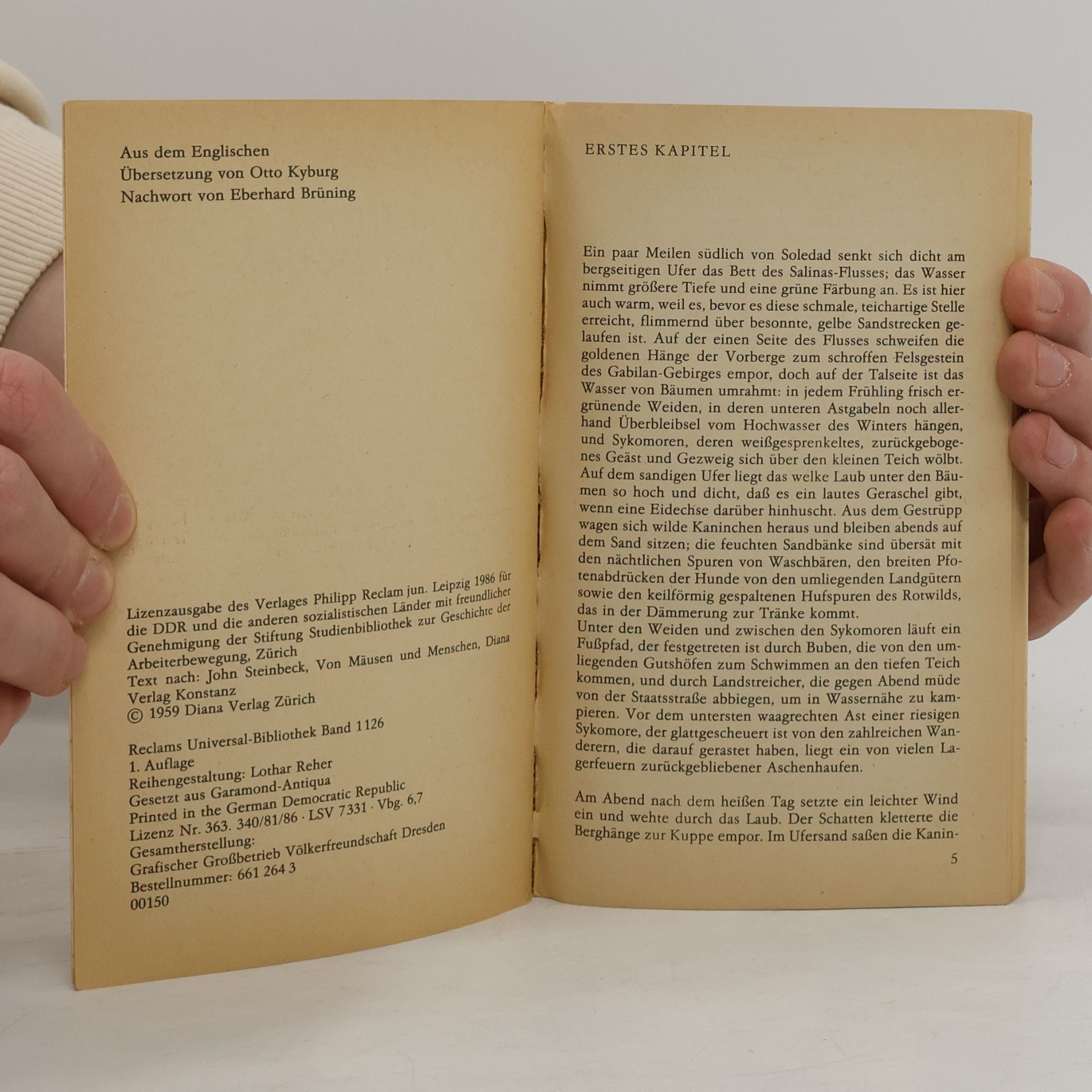 John Steinbeck Von Mäusen und Menschen
