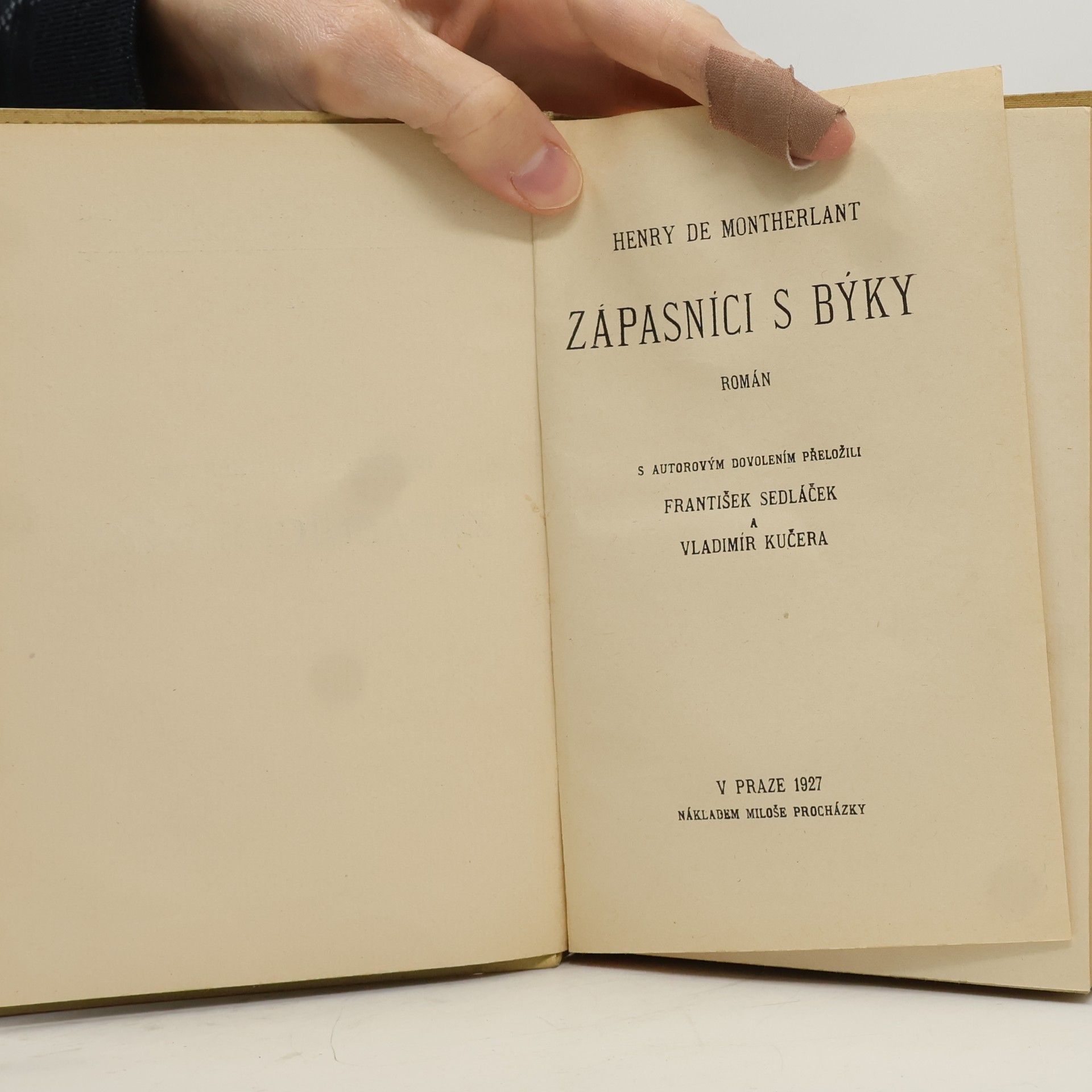 Henry de Montherlant Zápasníci s býky