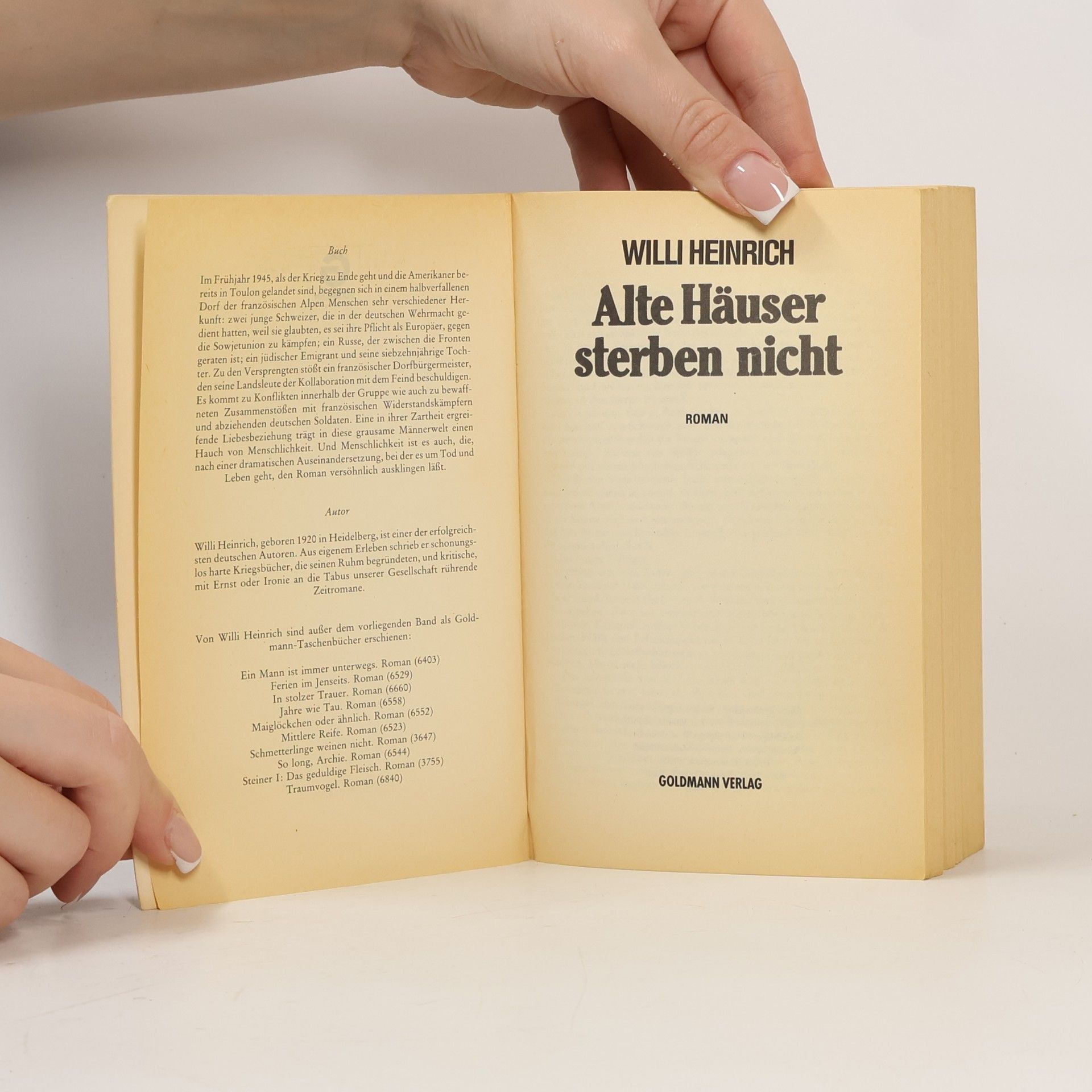 Willi Heinrich Alte Häuser sterben nicht