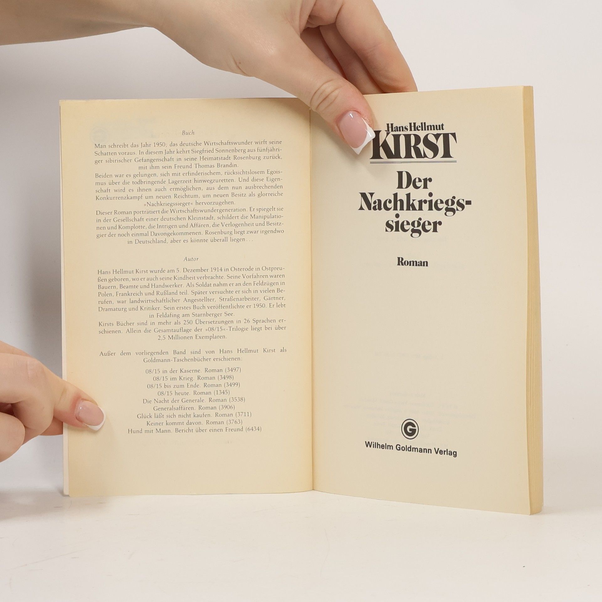 Hans Hellmut Kirst Der Nachkriegssieger.