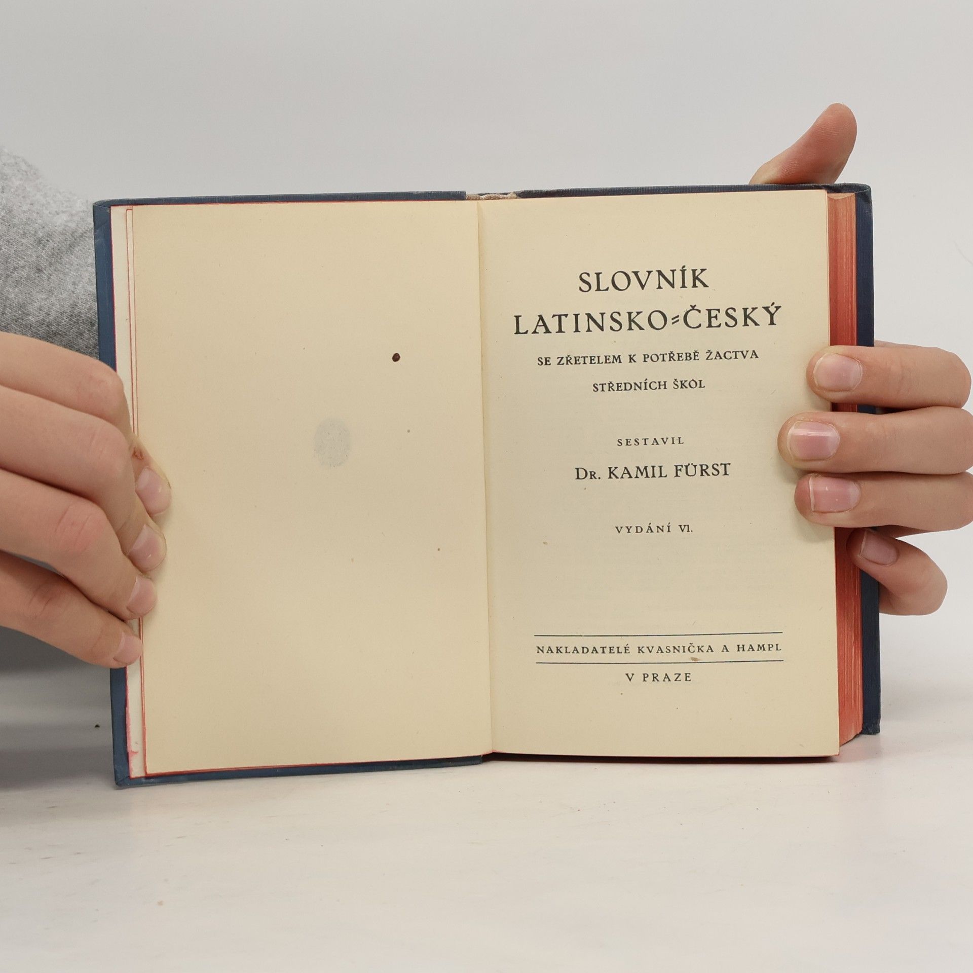 Kamil Fürst Slovník latinsko-český a česko-latinský