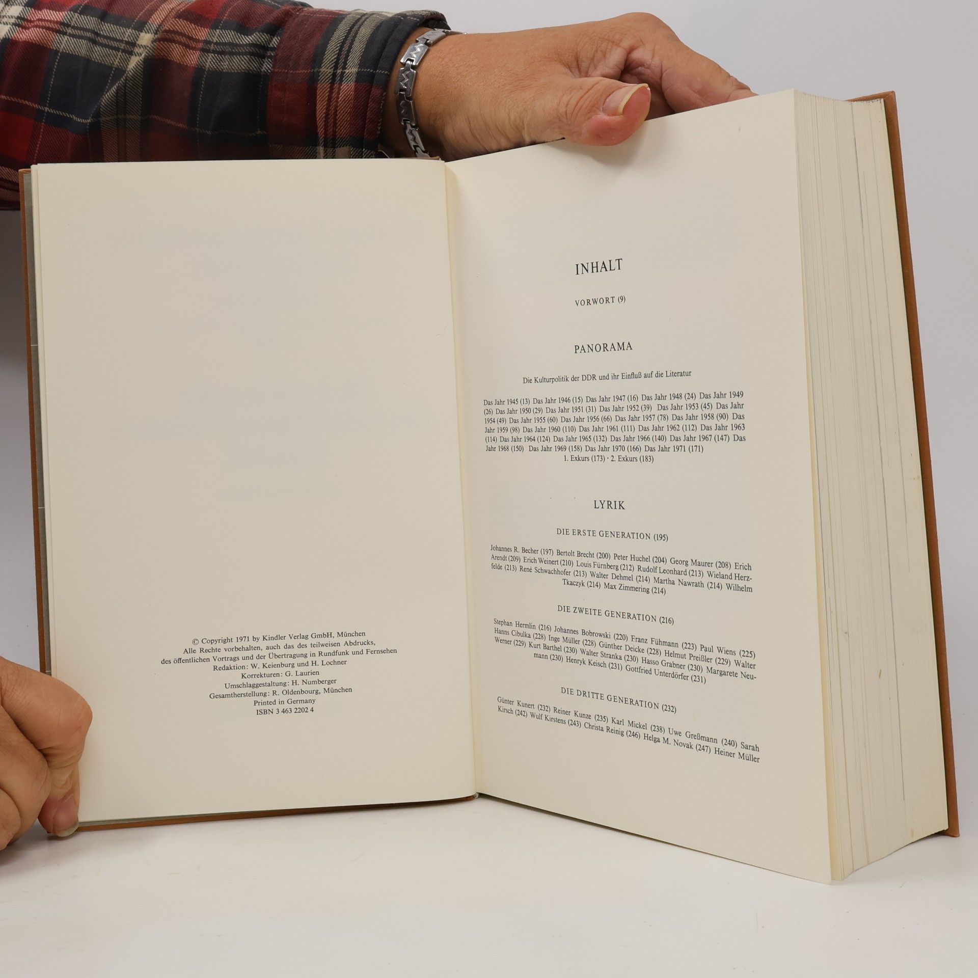Konrad Franke Kindlers Literatur-Geschichte der Gegenwart