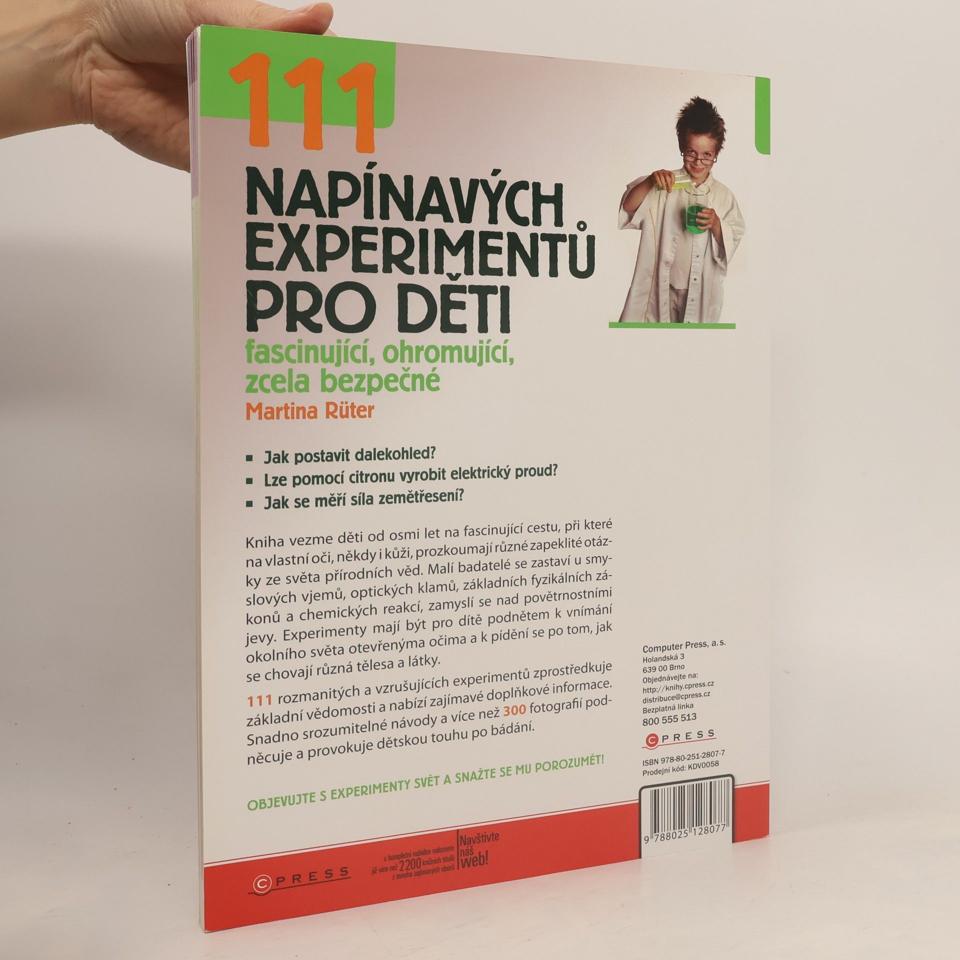 Martina Rüter 111 napínavých experimentů pro děti: Fascinující, ohromující, zcela bezpečné