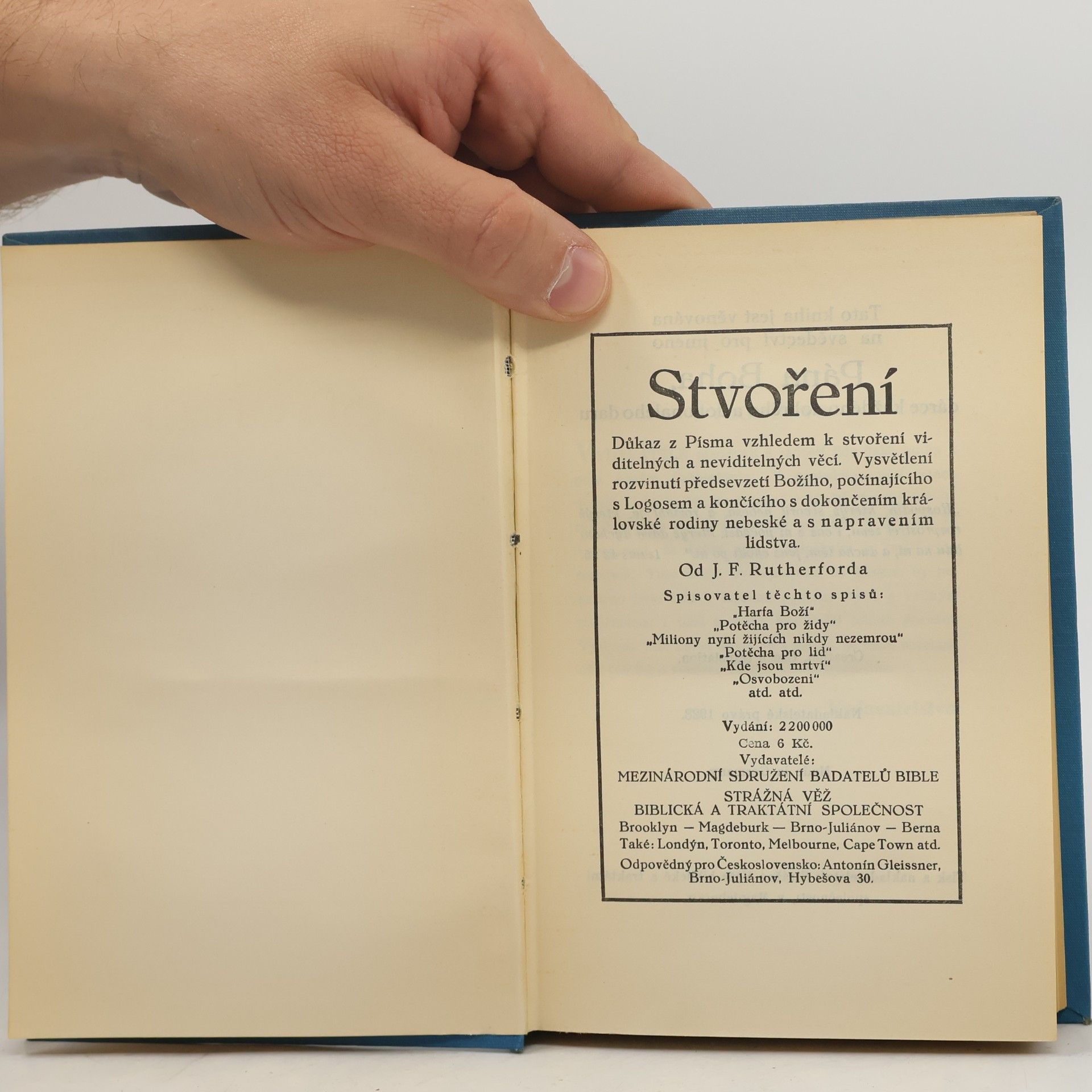 J. F. Rutherford Stvoření