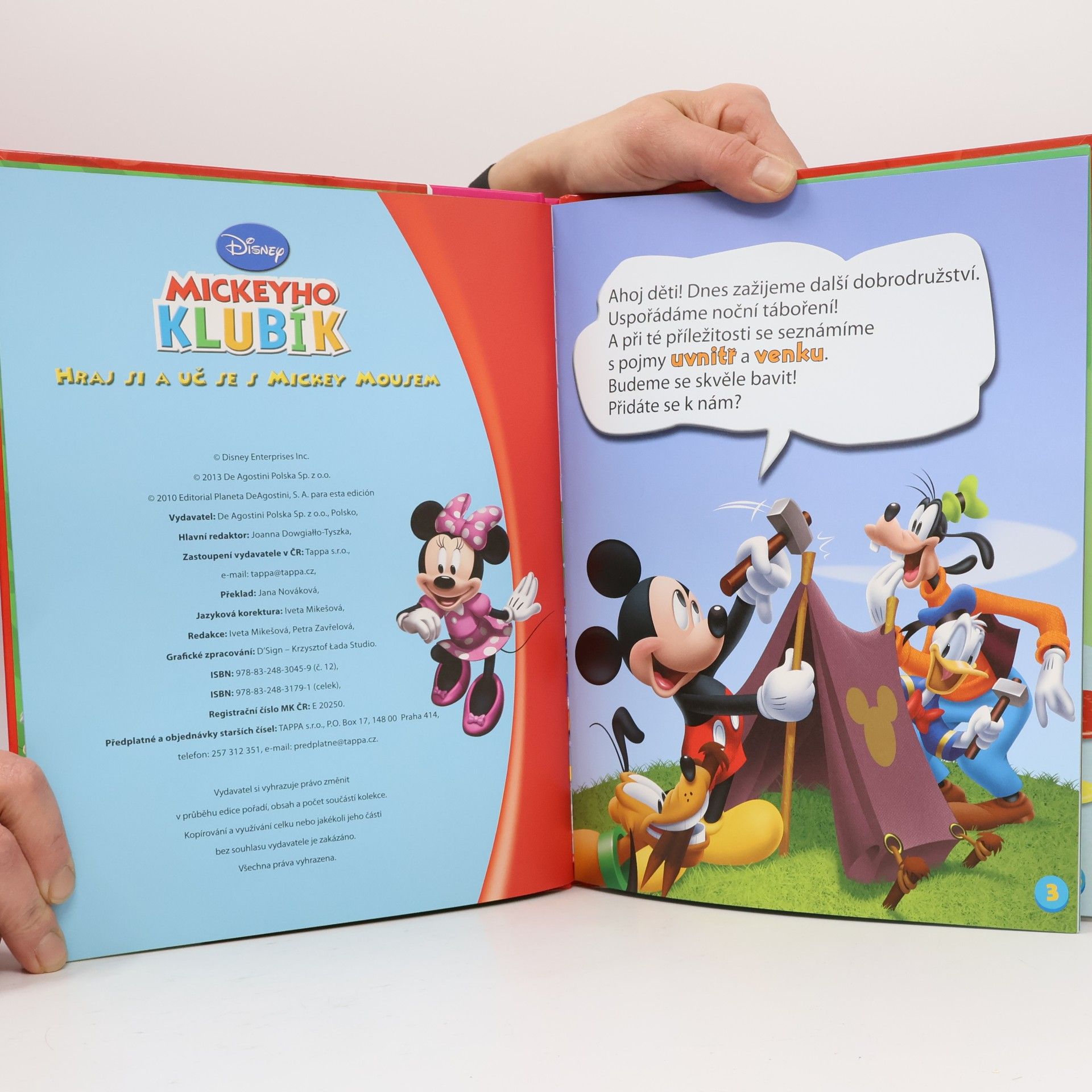 Kolektív autorov Mickeyho klubík. Hraj si a uč se s Mickey Mousem 12. Uvnitř a vně!