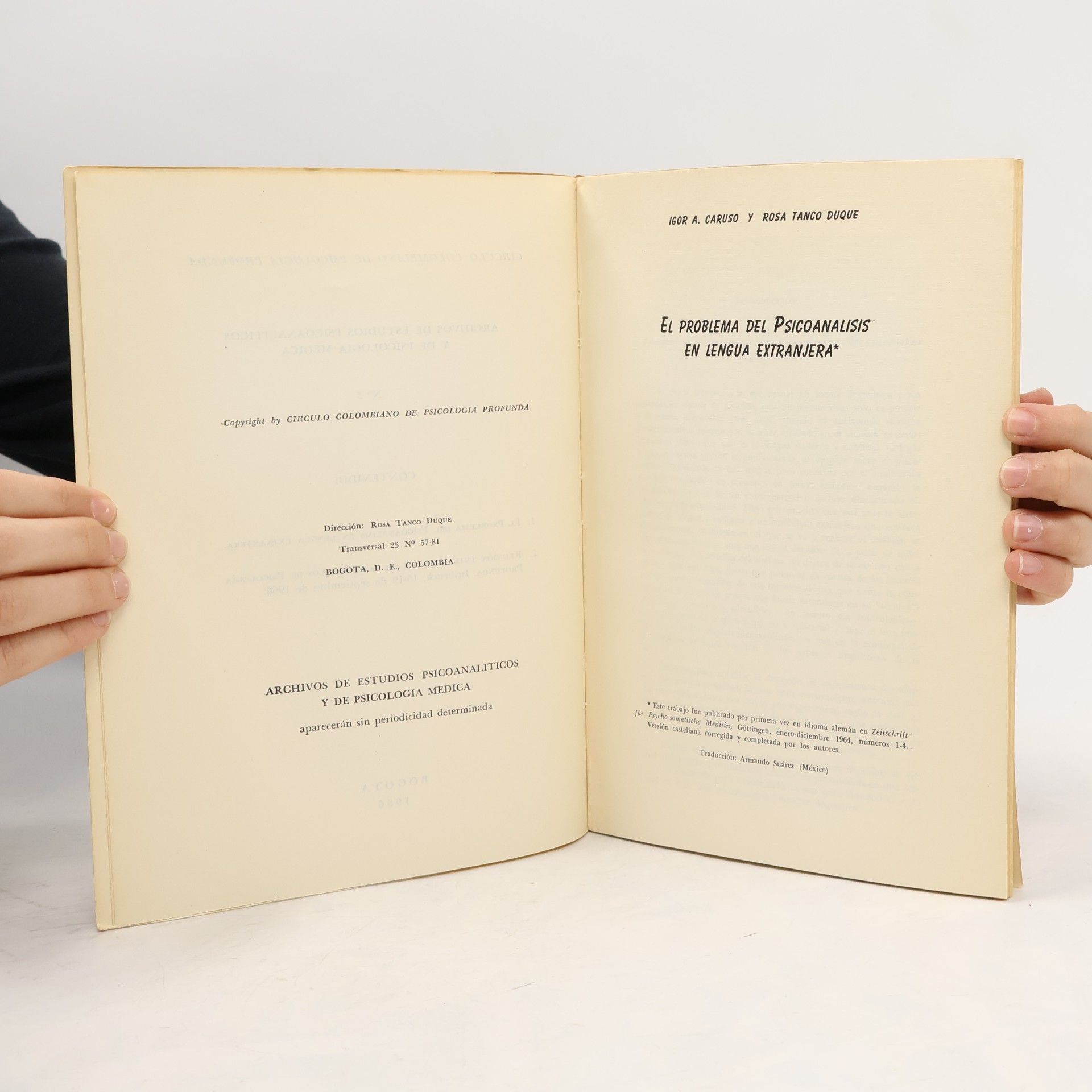 Auteurscollectief Archivos de Estudios Psicoanalíticos y de Psicología Médica 3