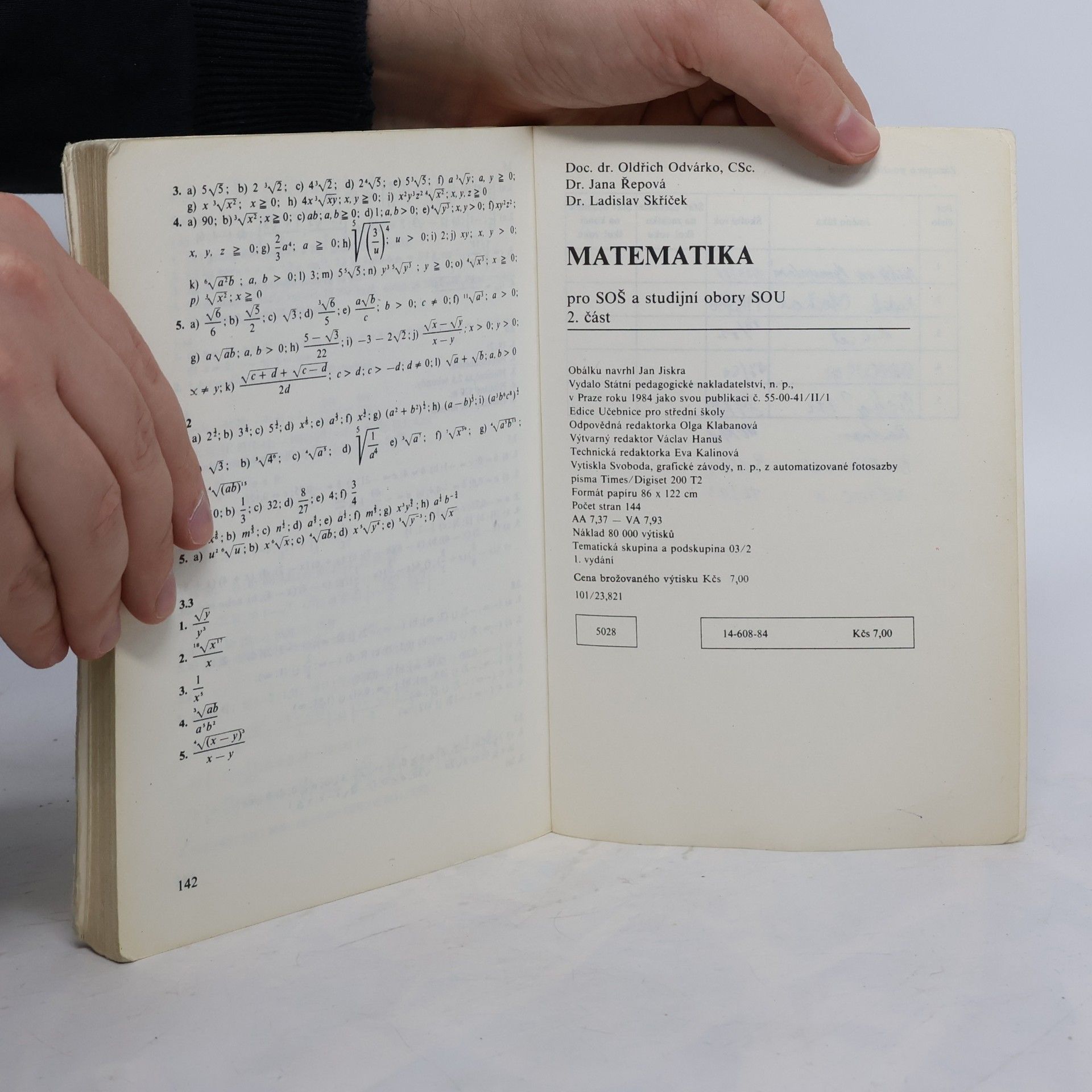 Auteurscollectief Matematika pro SOŠ a studijní obory SOU 2. část