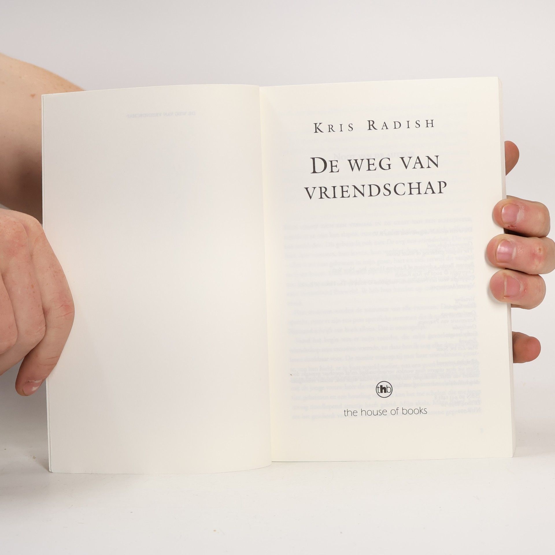 Kris Radish De Weg van Vriendschap