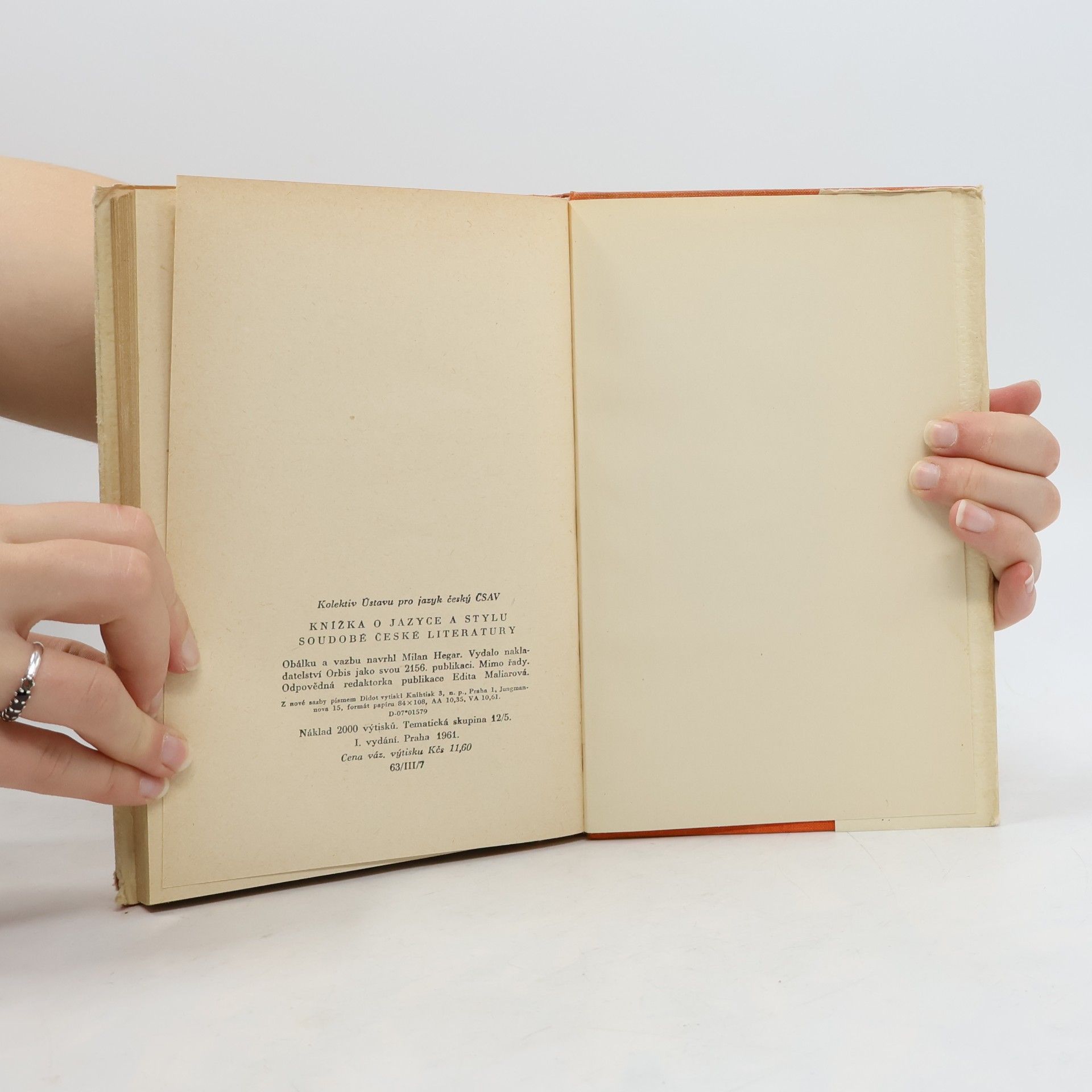 Kolektiv autorů Knížka o jazyce a stylu soudobé české literatury