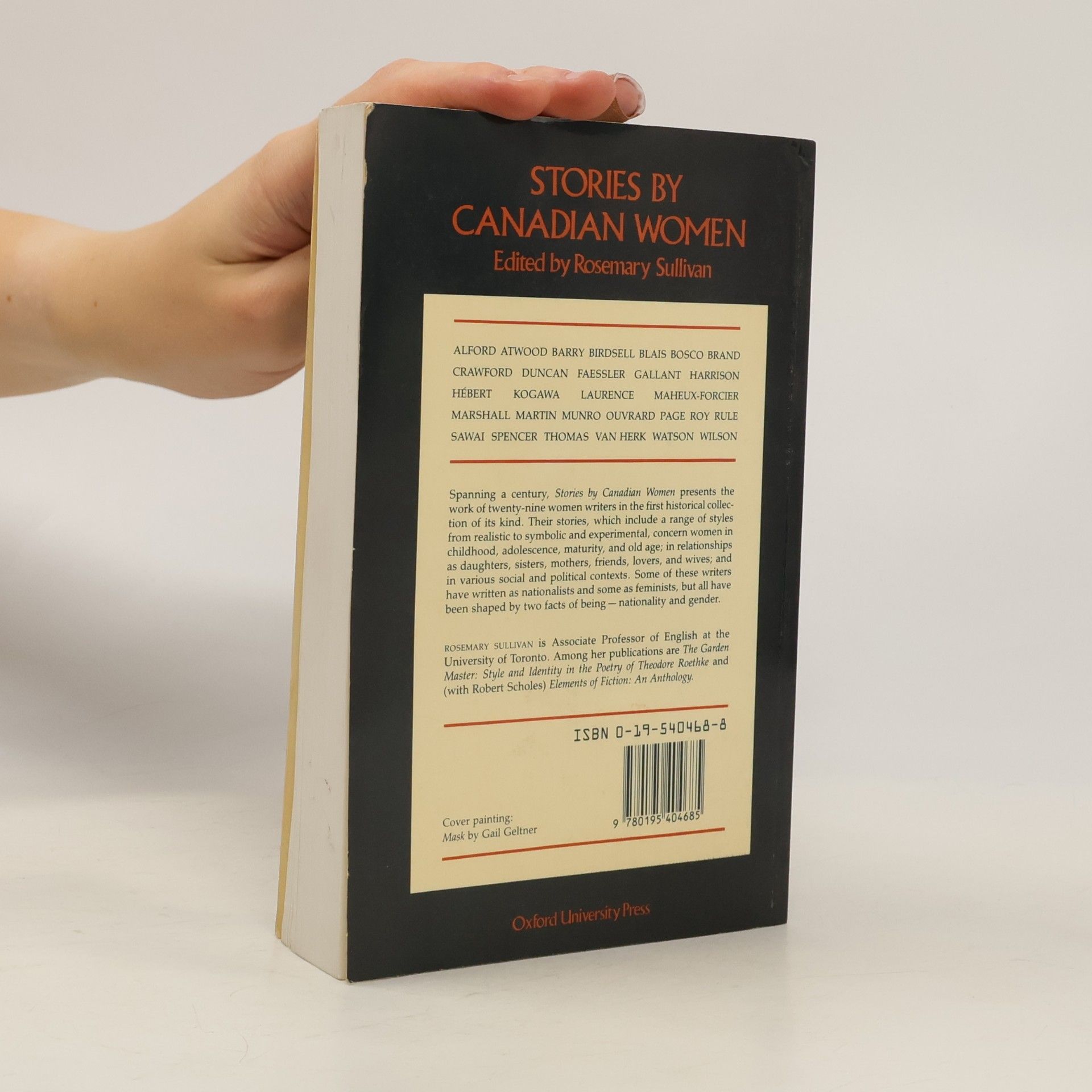 Rosemary Sullivan Stories by Canadian Women