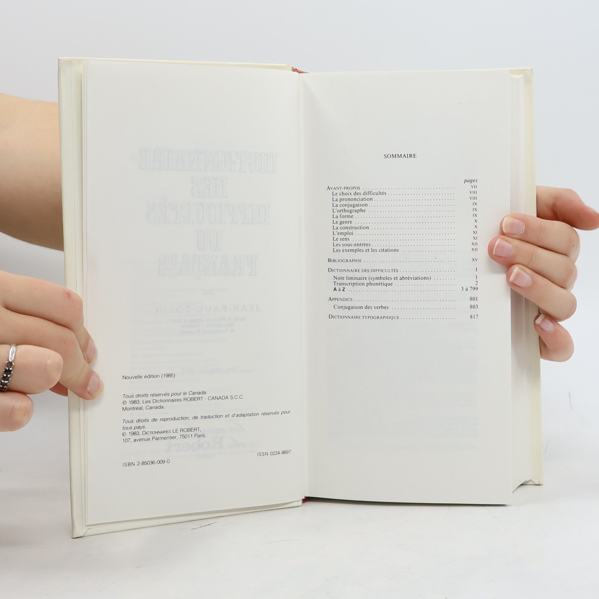 Jean Paul Colin Dictionnaire des difficultés du français