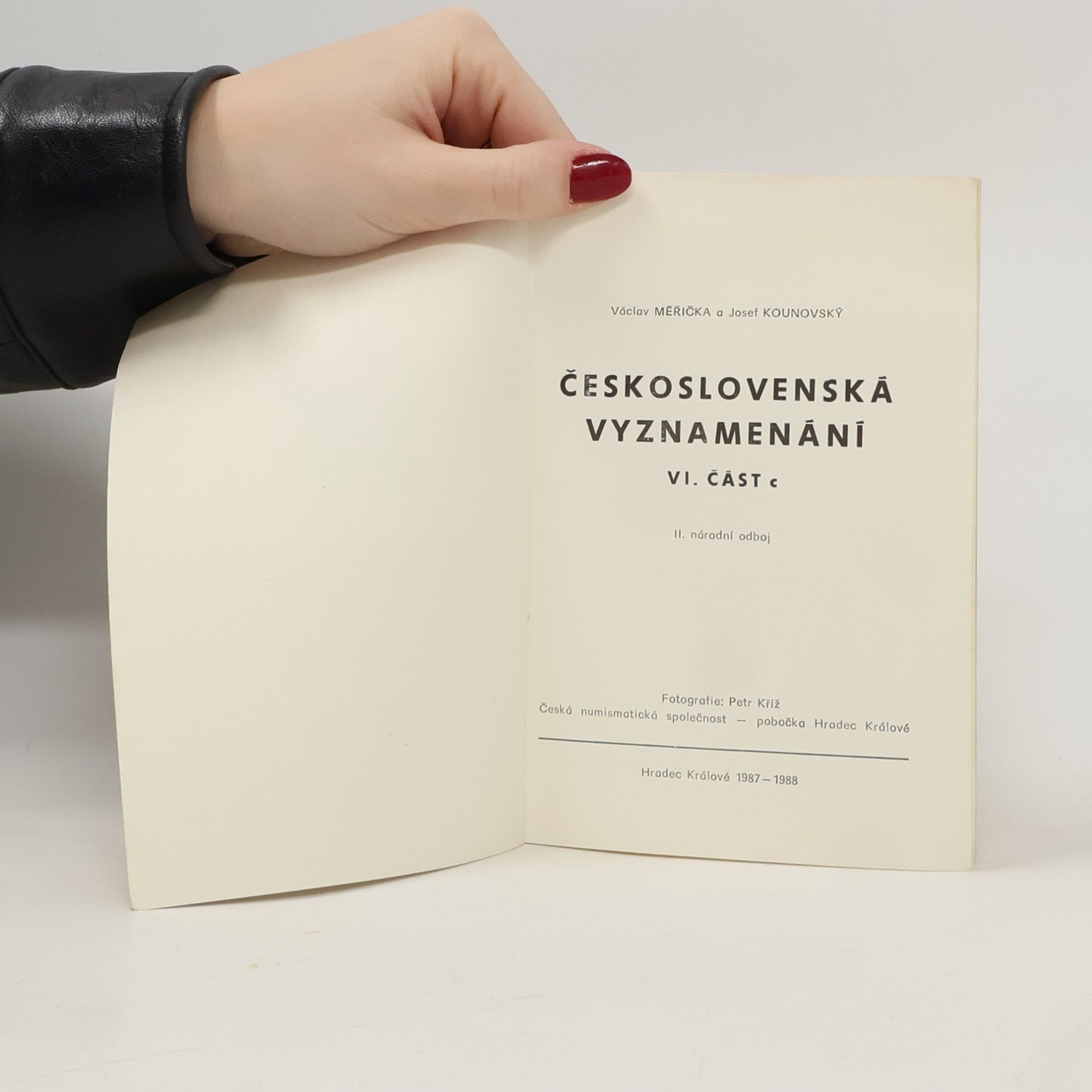 Václav Měřička Československá vyznamenání, Část 6, 2. národní odboj