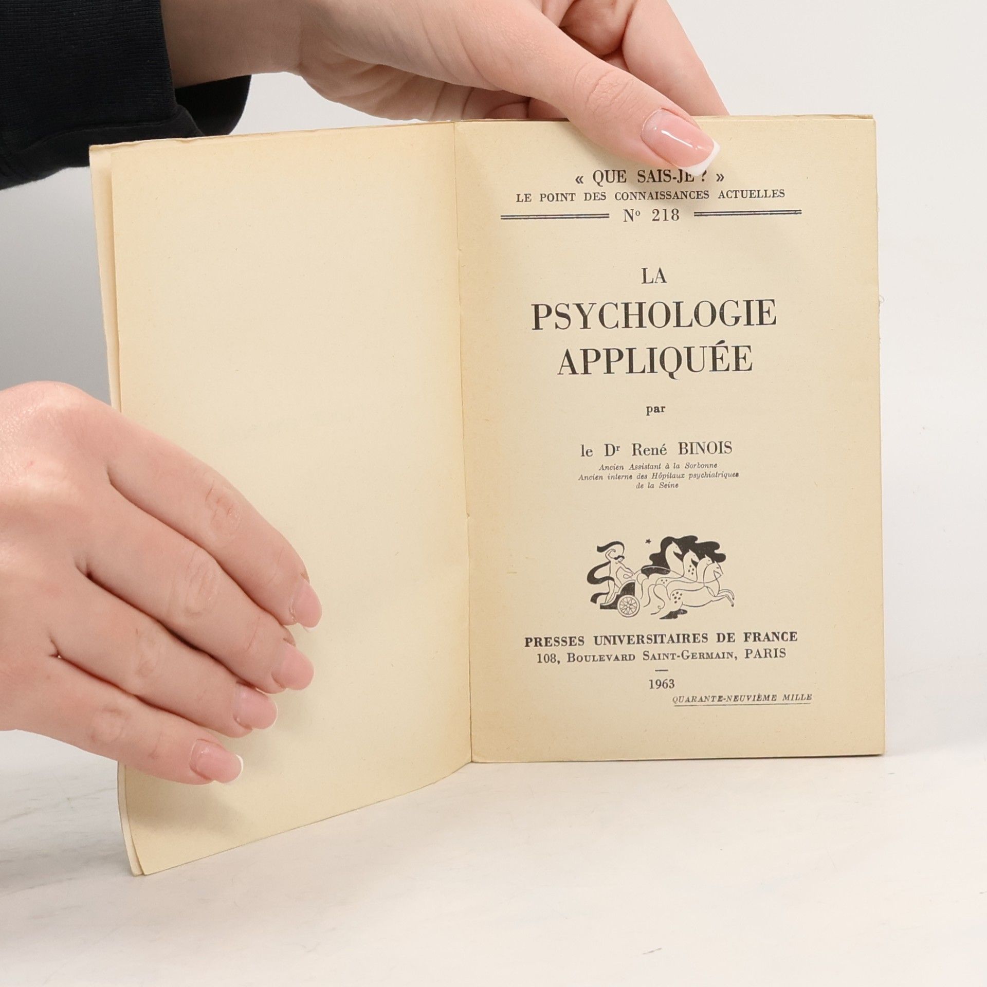 René Binois La psychologie appliquée
