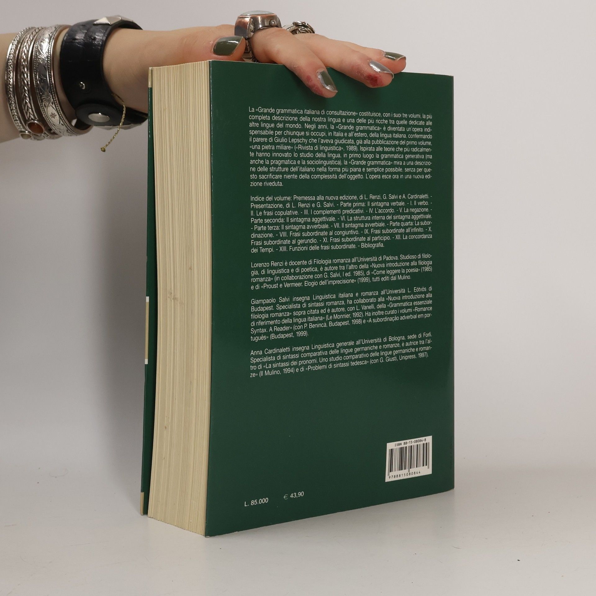 Lorenzo Renzi Grande grammatica italiana di consultazione