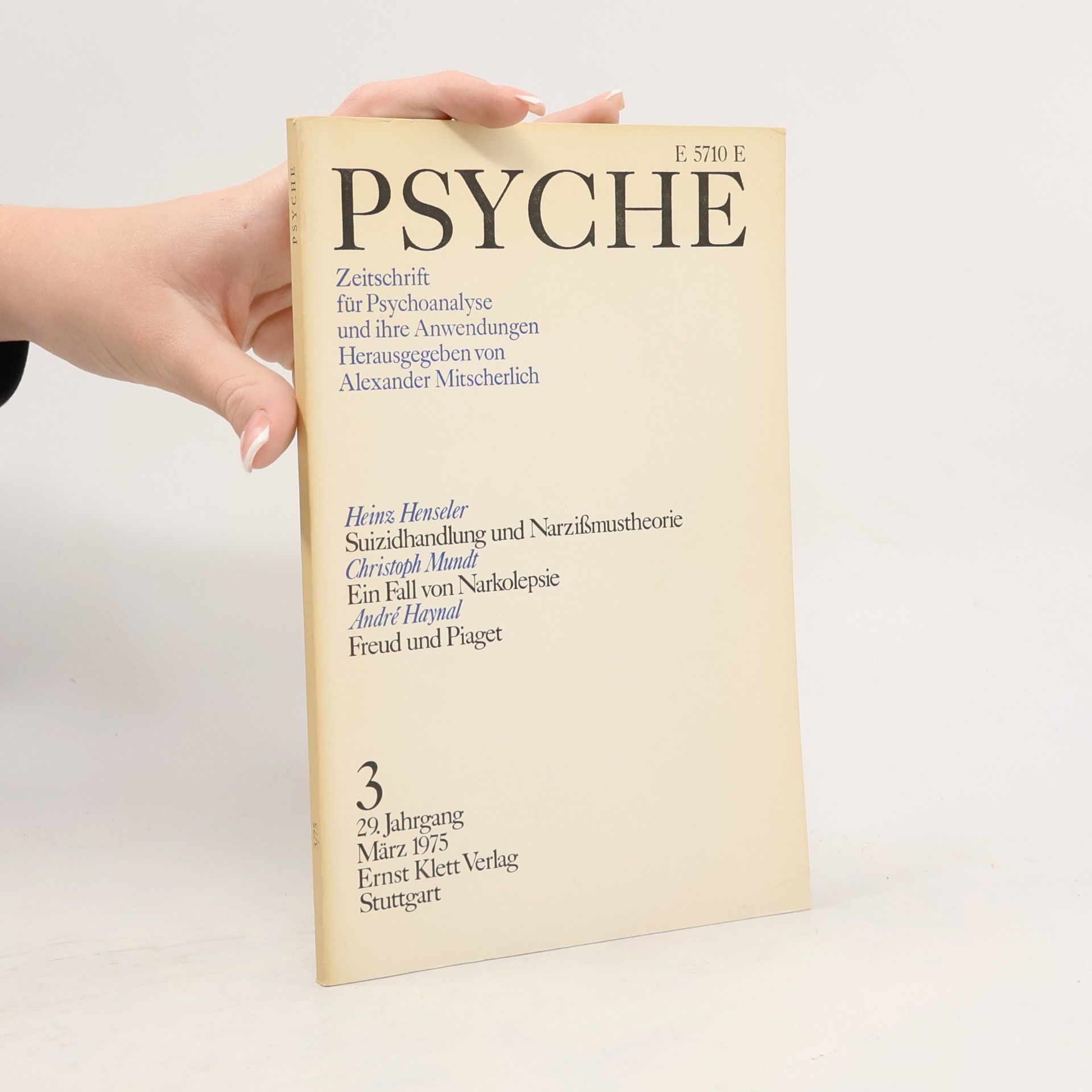 Alexander Mitscherlich Psyche Band 29, Heft 3
