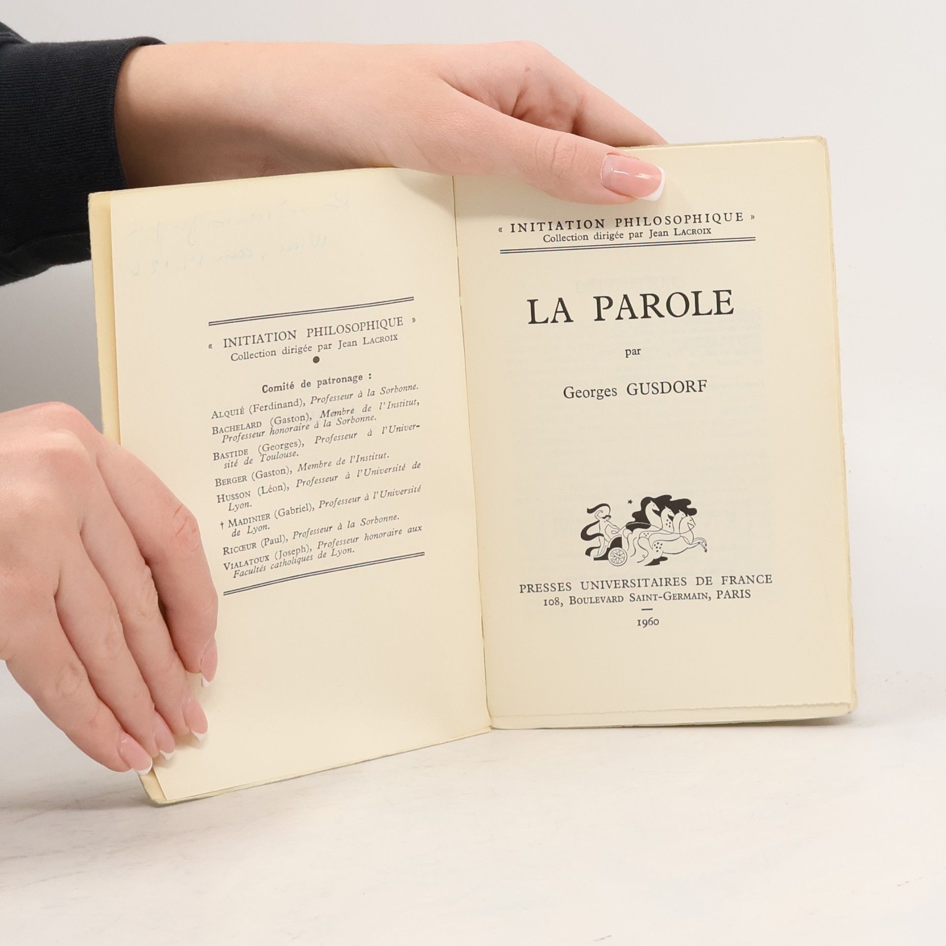 Georges Gusdorf La parole