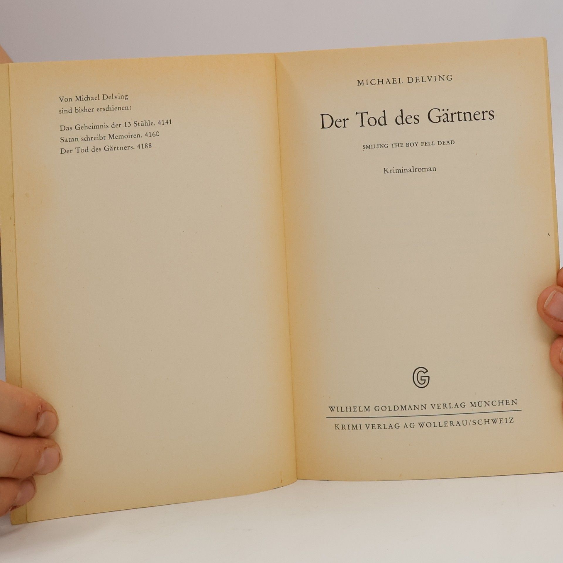 Michael Delving Der Tod des Gärtners