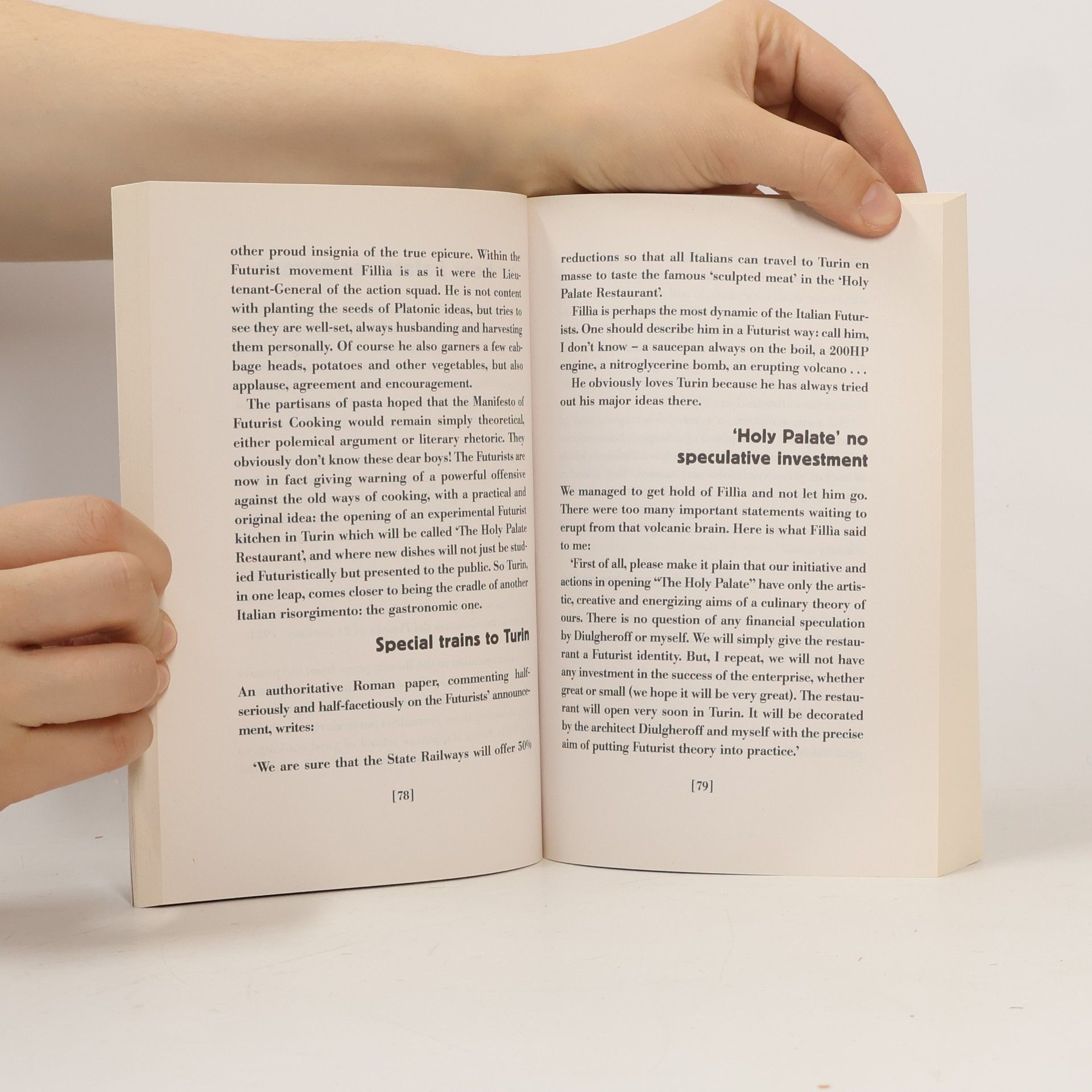 Filippo Tommaso Marinetti The Futurist Cookbook