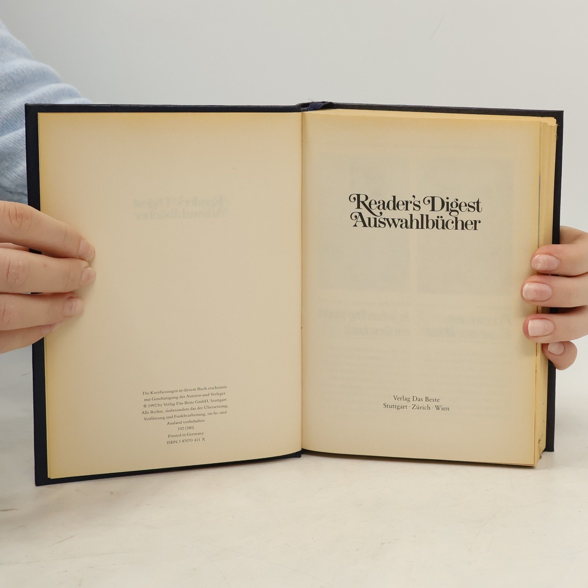 Evan Green Reader's Digest Auswahlbücher