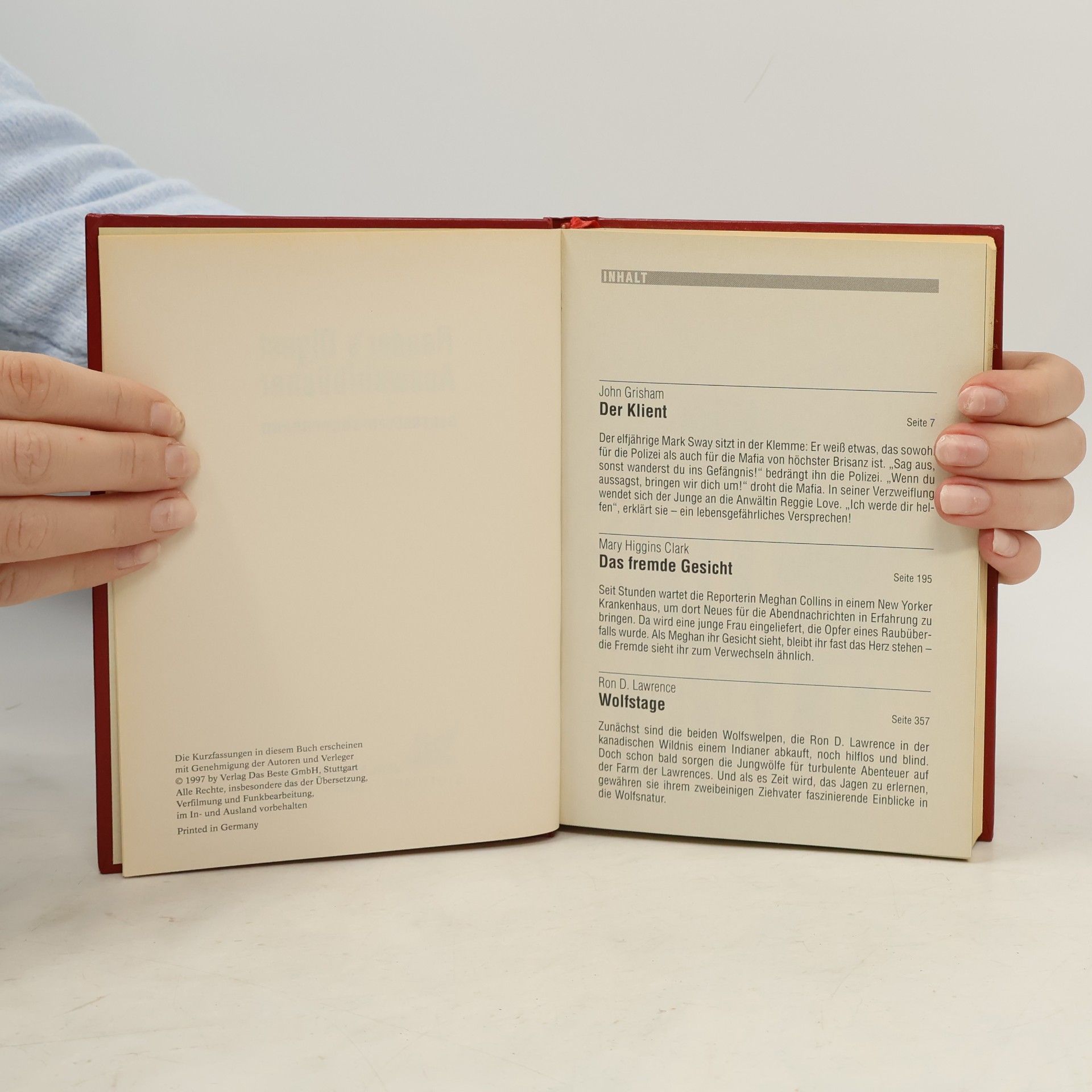 John Grisham Reader's Digest Auswahlbücher