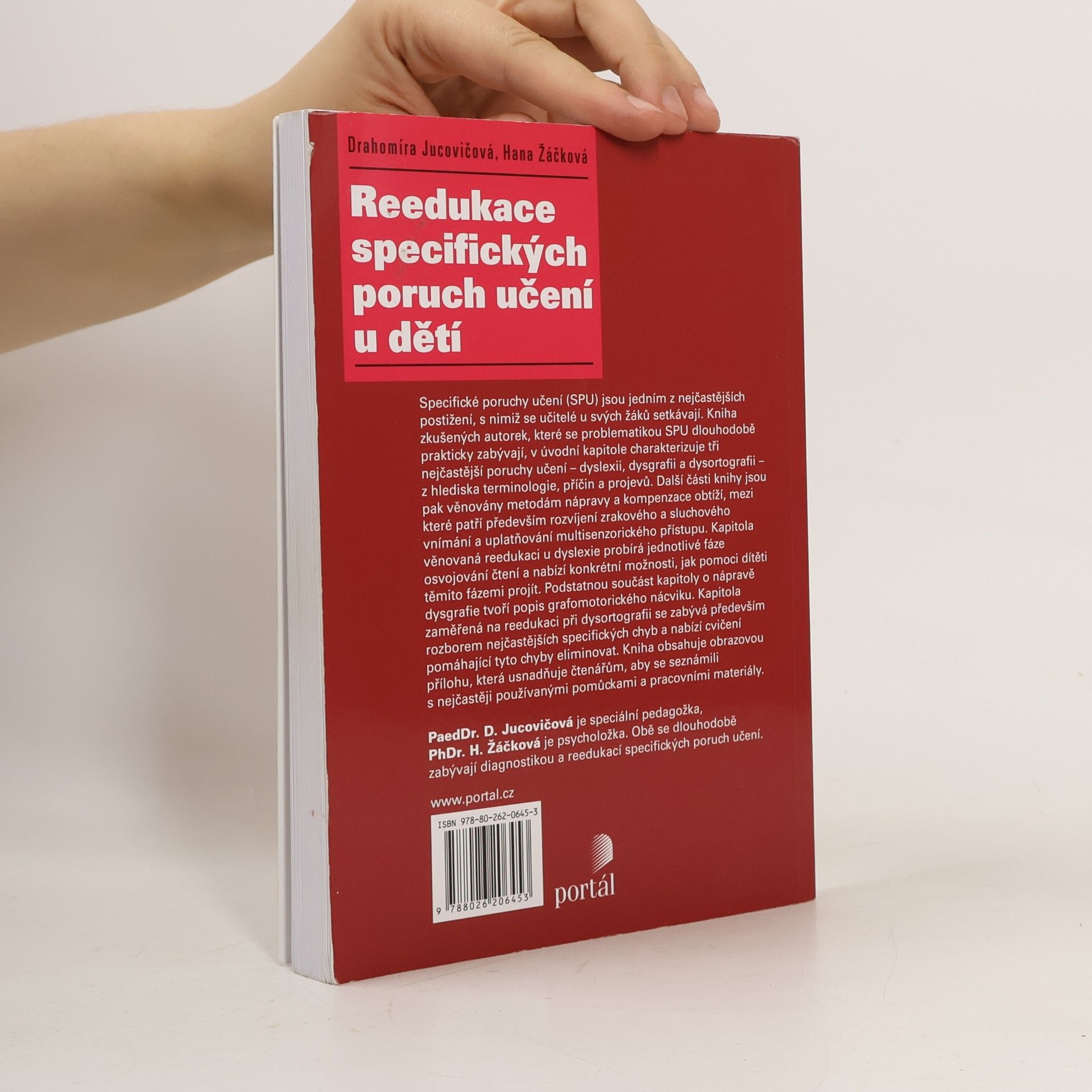 Drahomíra Jucovičová Reedukace specifických poruch učení u dětí
