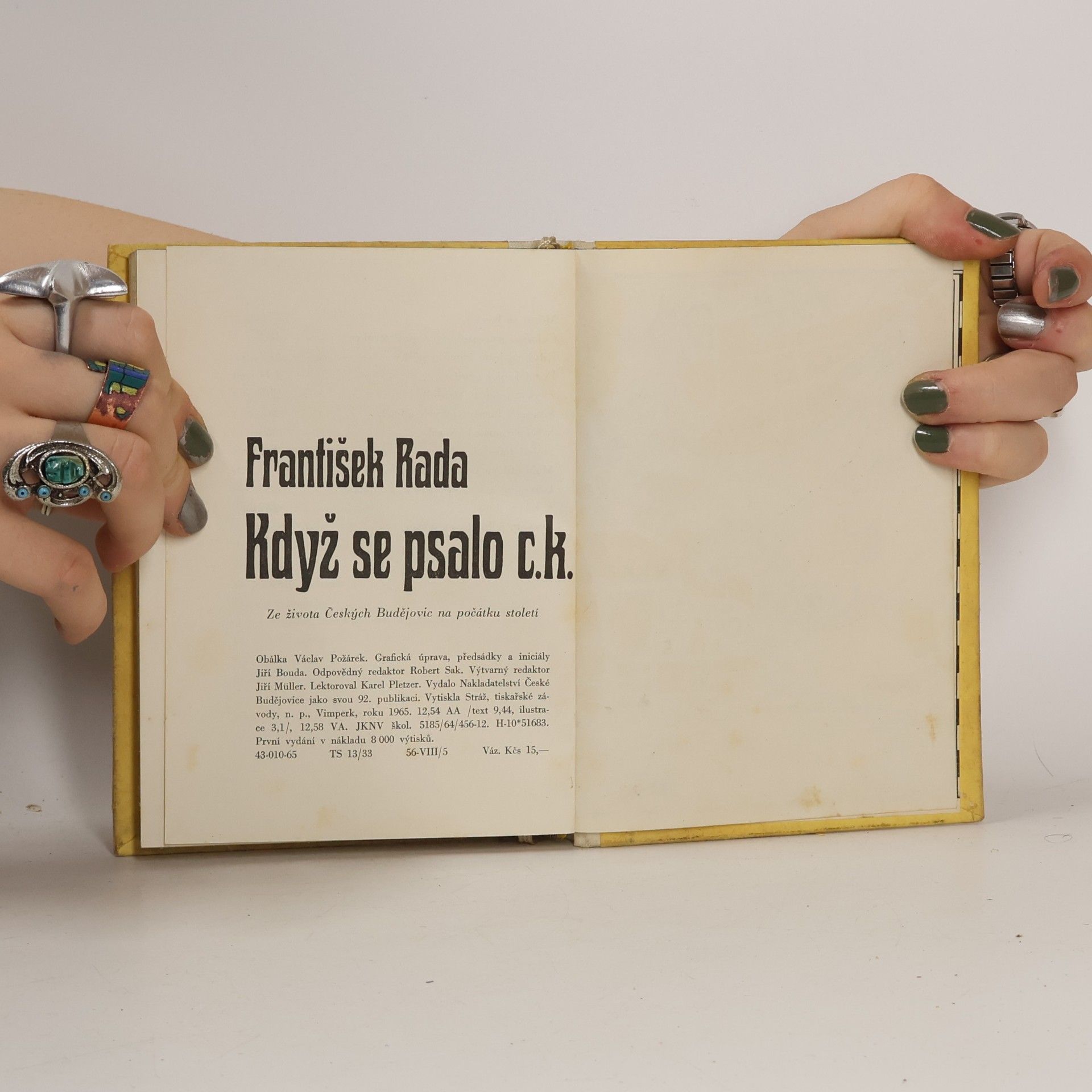 František Rada Když se psalo c.k.