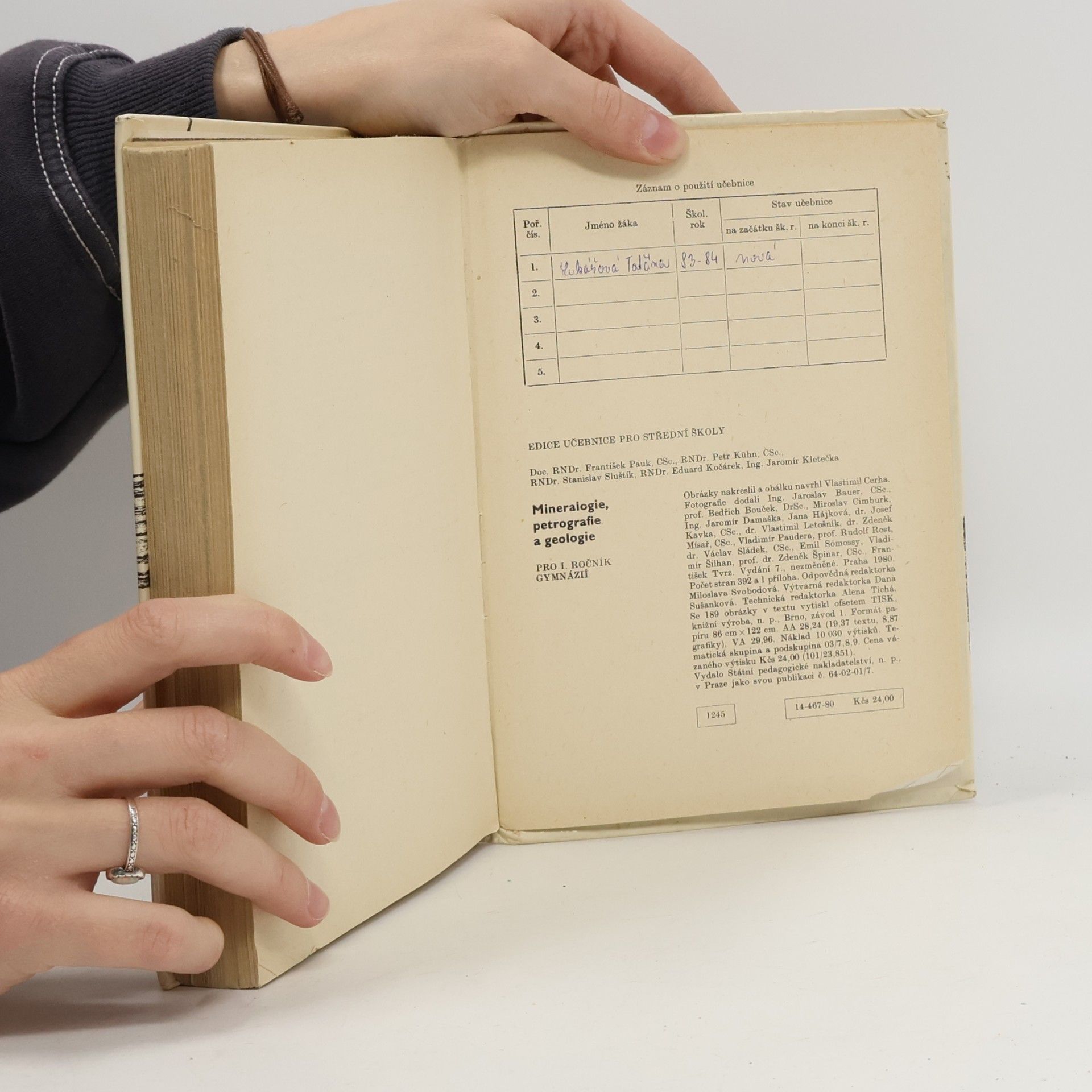 František Pauk Mineralogie, petrografie a geologie