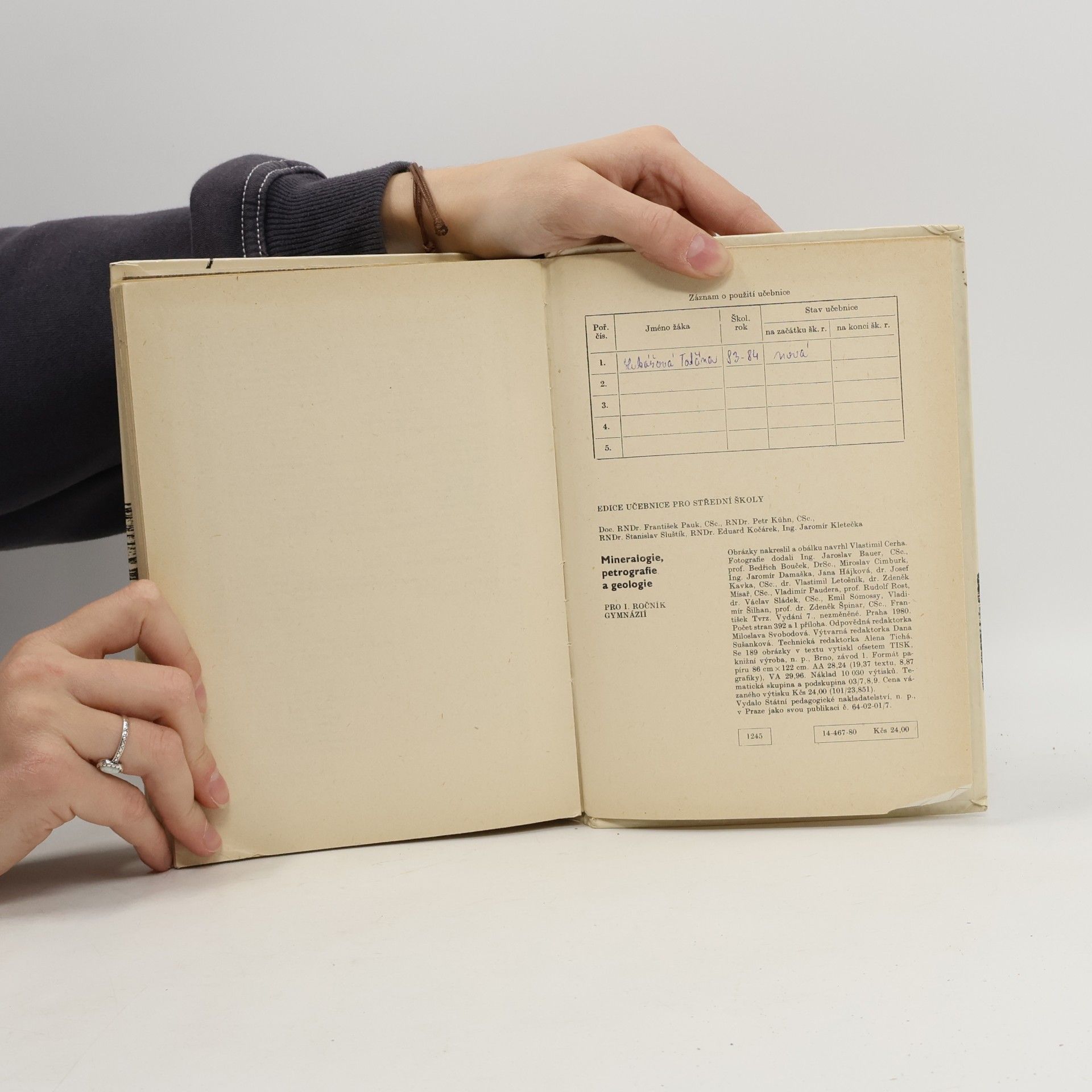 František Pauk Mineralogie, petrografie a geologie