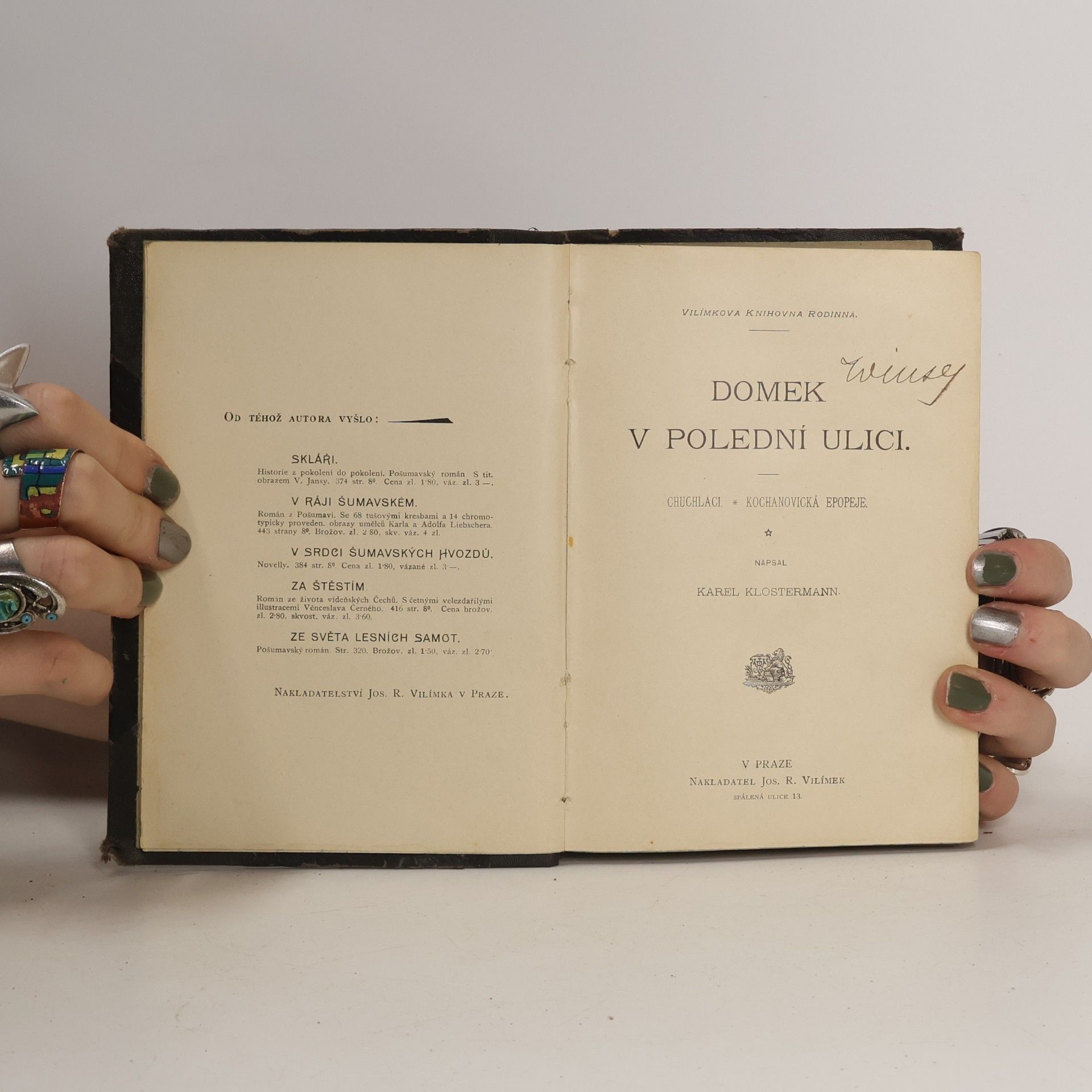 Karel Klostermann Domek v poslední ulici