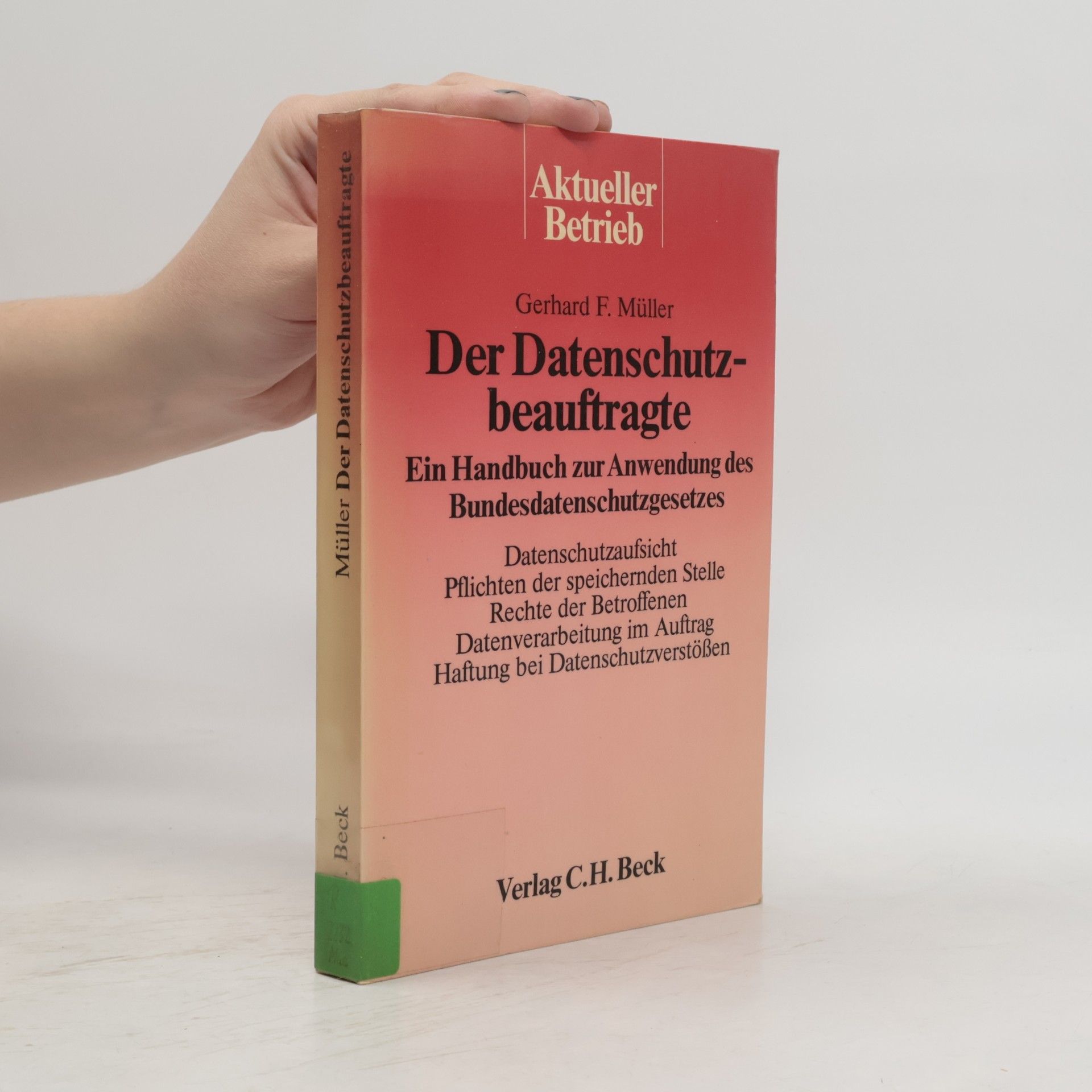 Aktueller Betrieb: Der Datenschutzbeauftragte