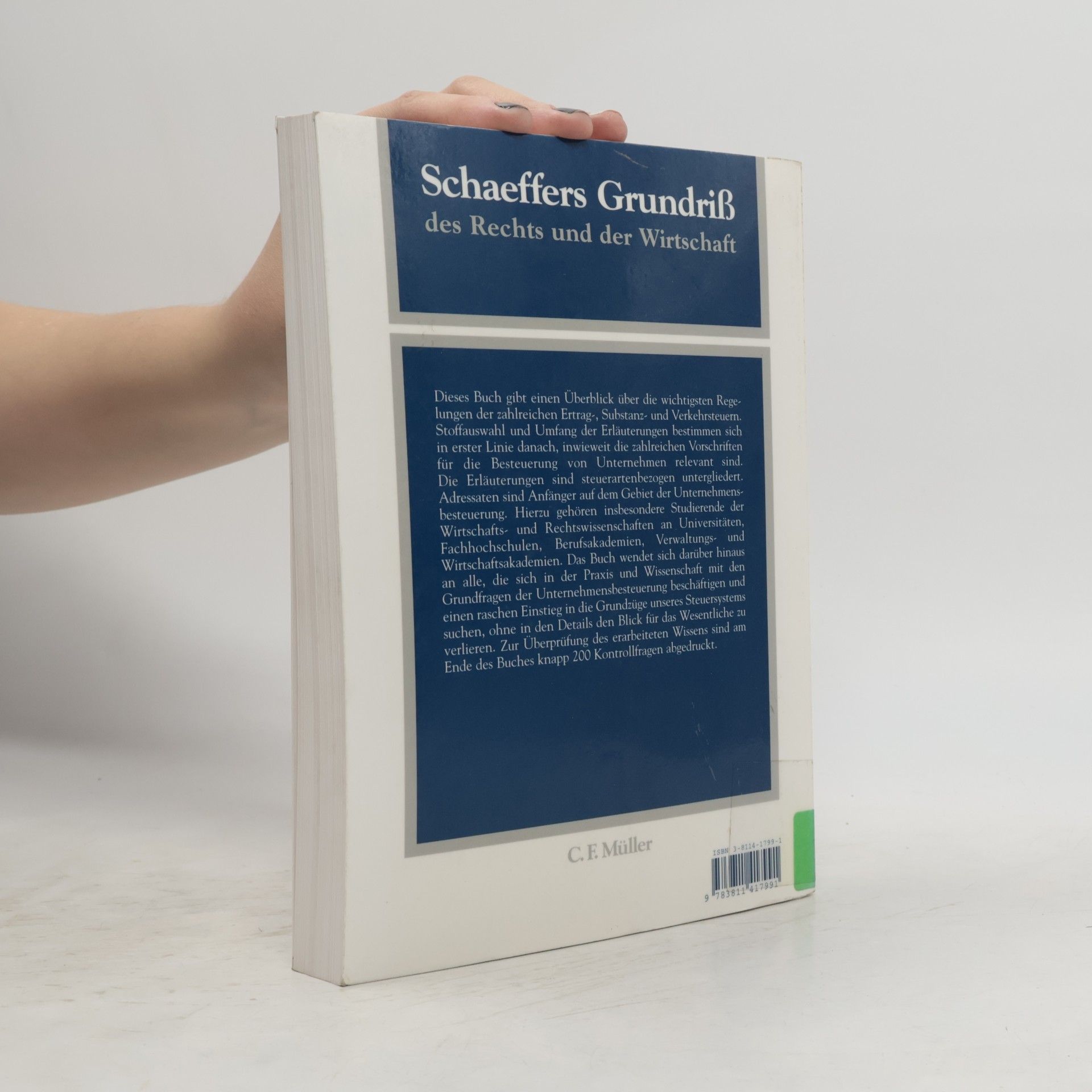 Wolfram Scheffler Besteuerung von Unternehmen