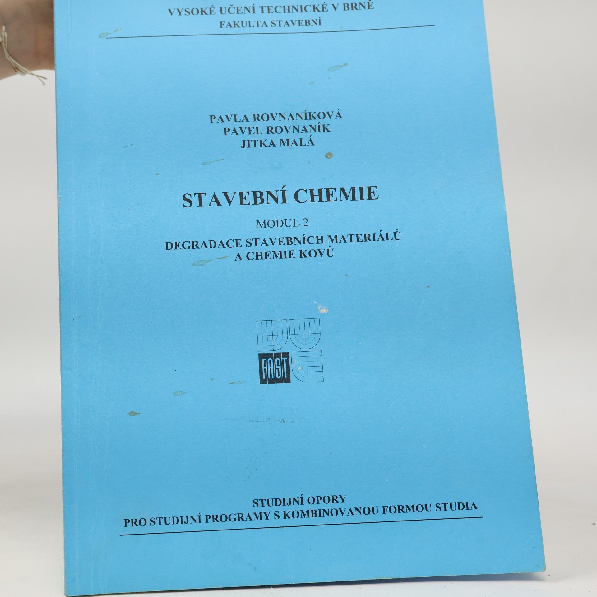 Pavla Rovnaníková Stavební chemie