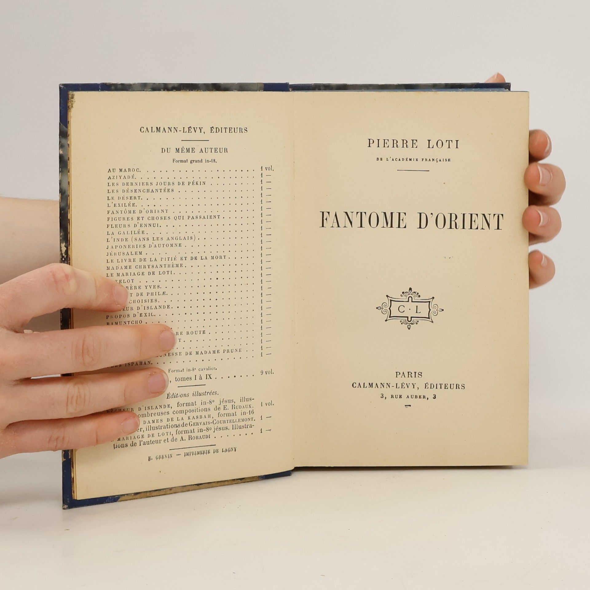 Pierre Loti Fantome d'Orient