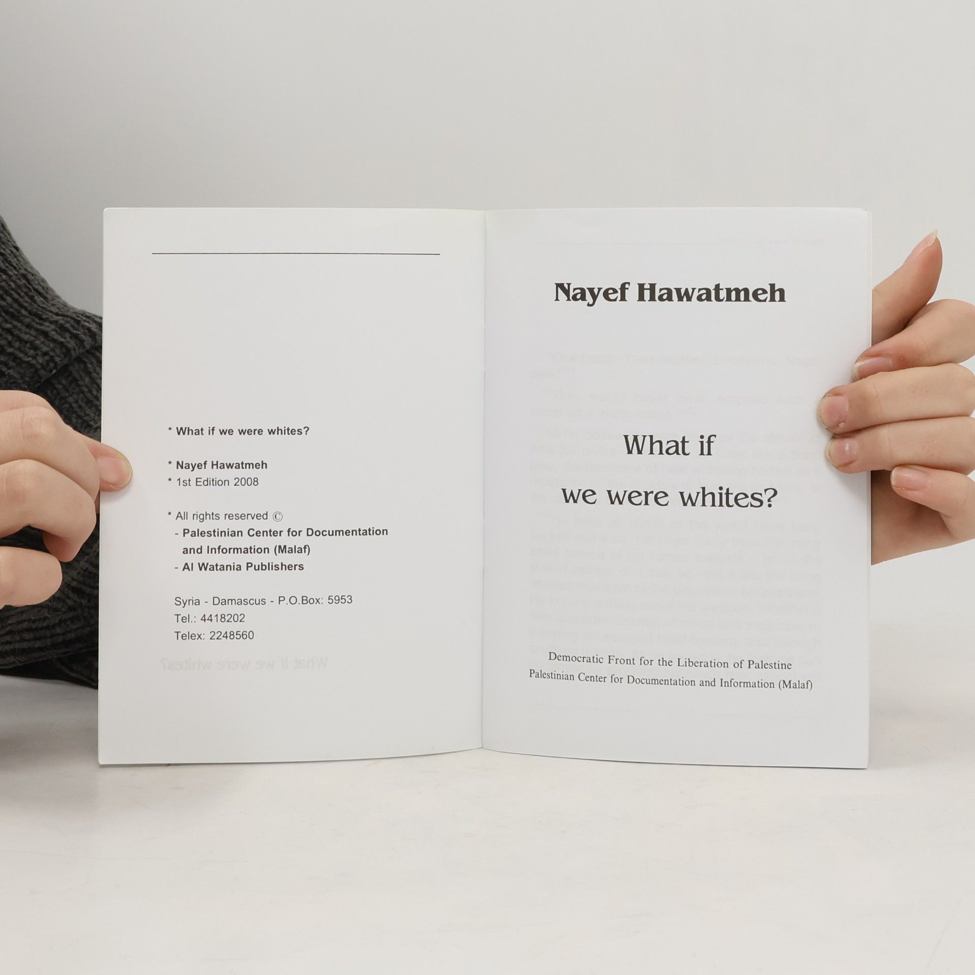 Nayef Hawatmeh What if we were whites?
