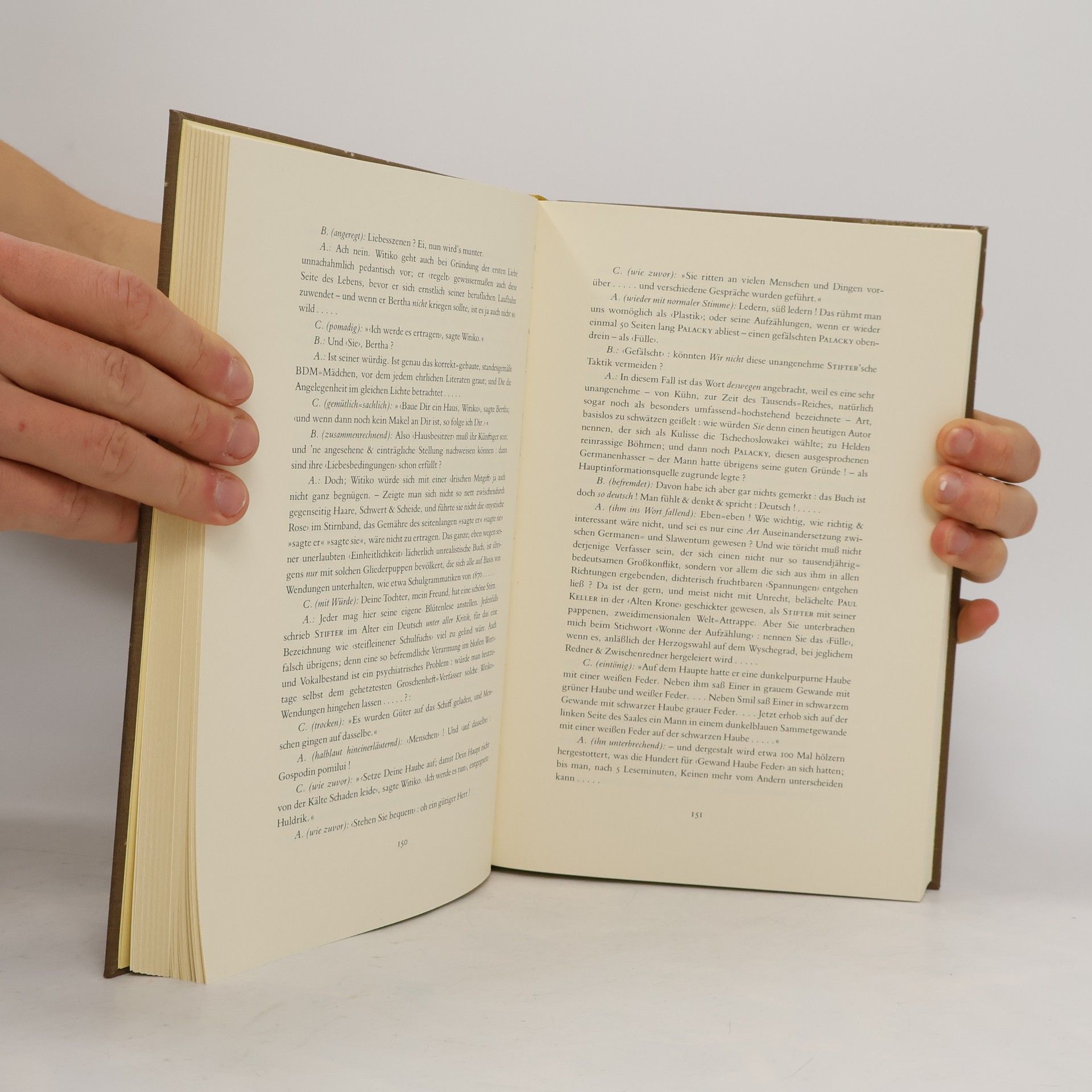 Arno Schmidt Werke, Bargfelder Ausgabe, Werkgr.2, 3 Bde. Ln, Bd.3, Schlotter, Joyce, May, Frenssen, Stifter, Gutzkow, Lafontaine, Joyce, Collins, Bulwer, Spindler