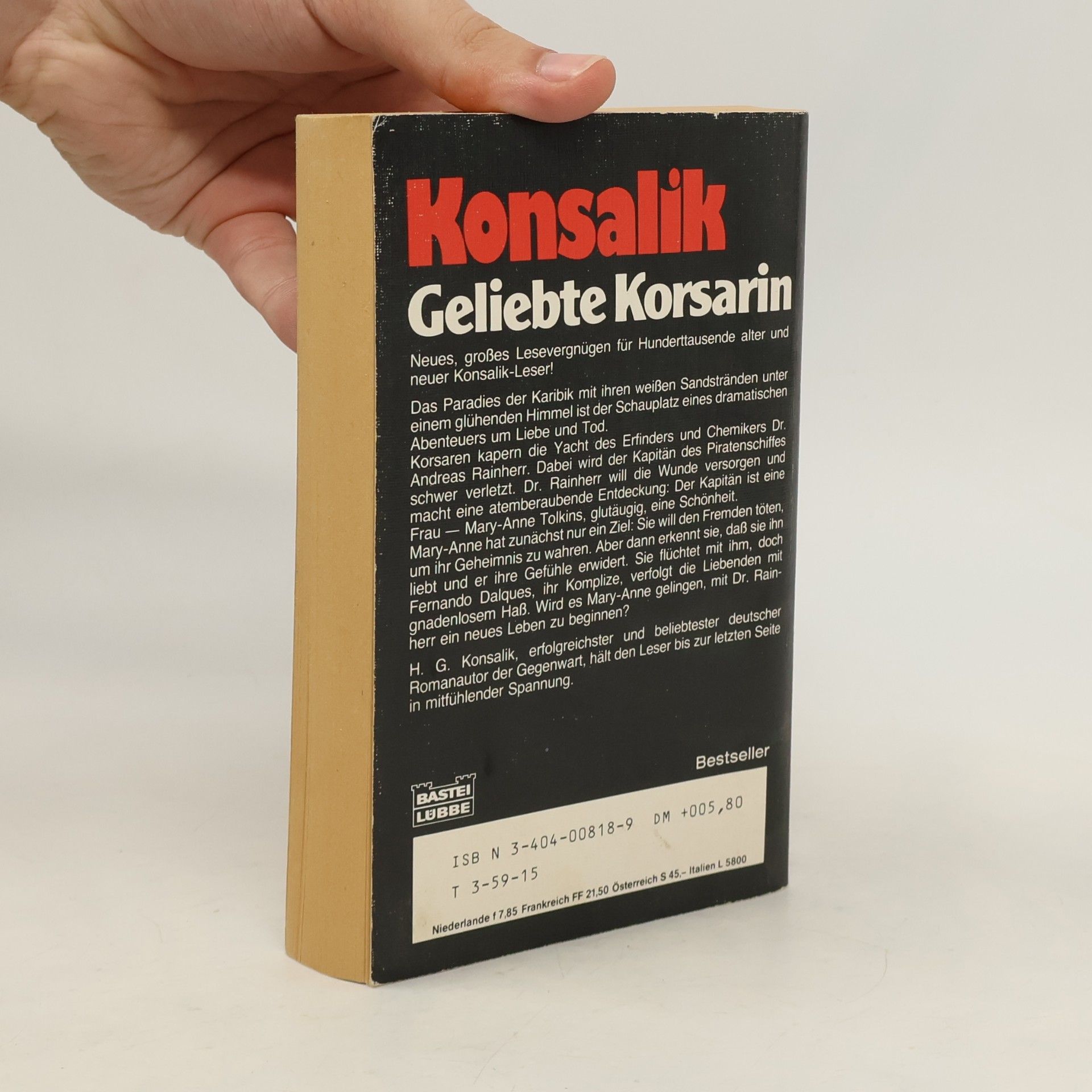 Heinz Günther Konsalik Geliebte Korsarin