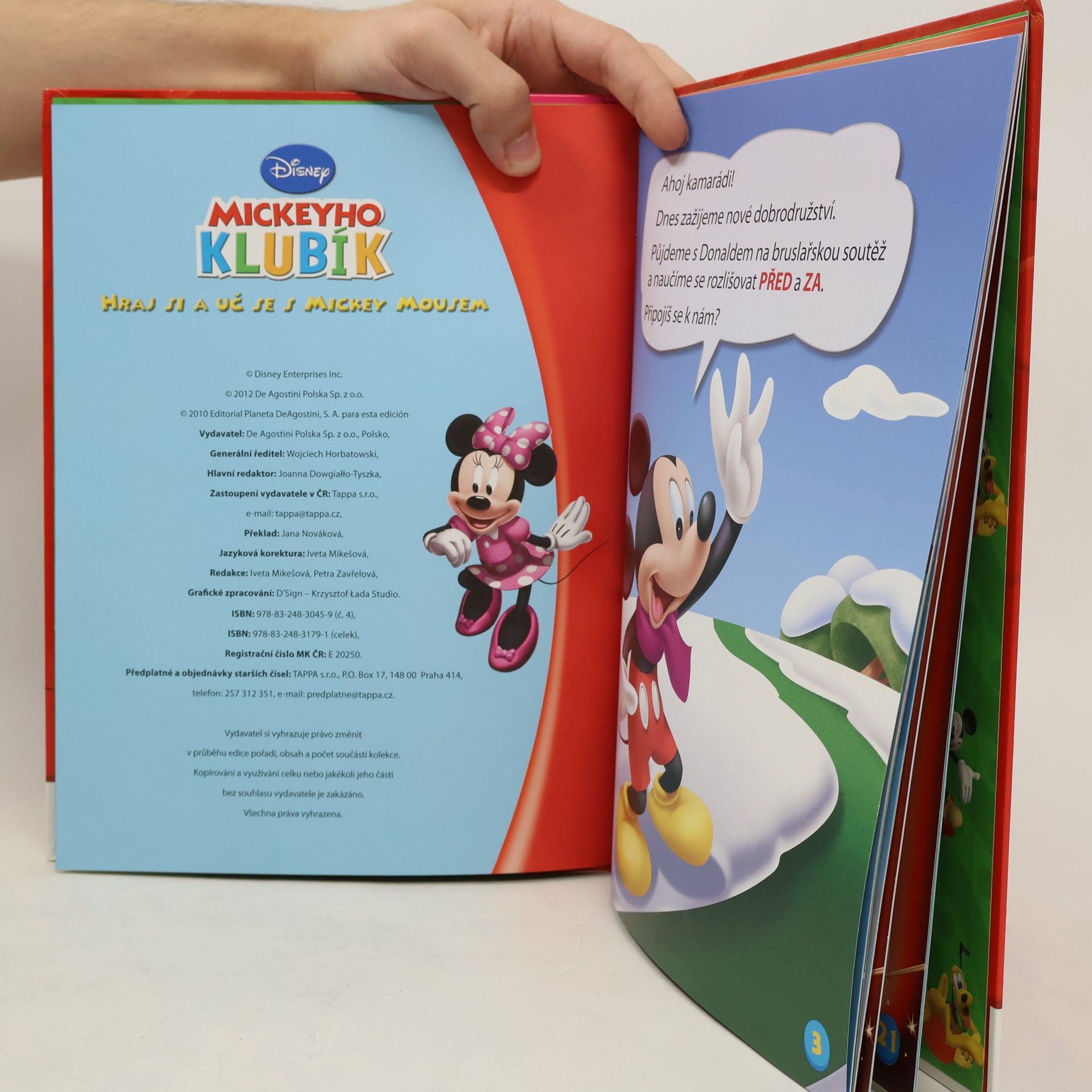 Walt Disney Mickeyho klubík. Hraj si a uč se s Mickey Mousem 4. Před a za!