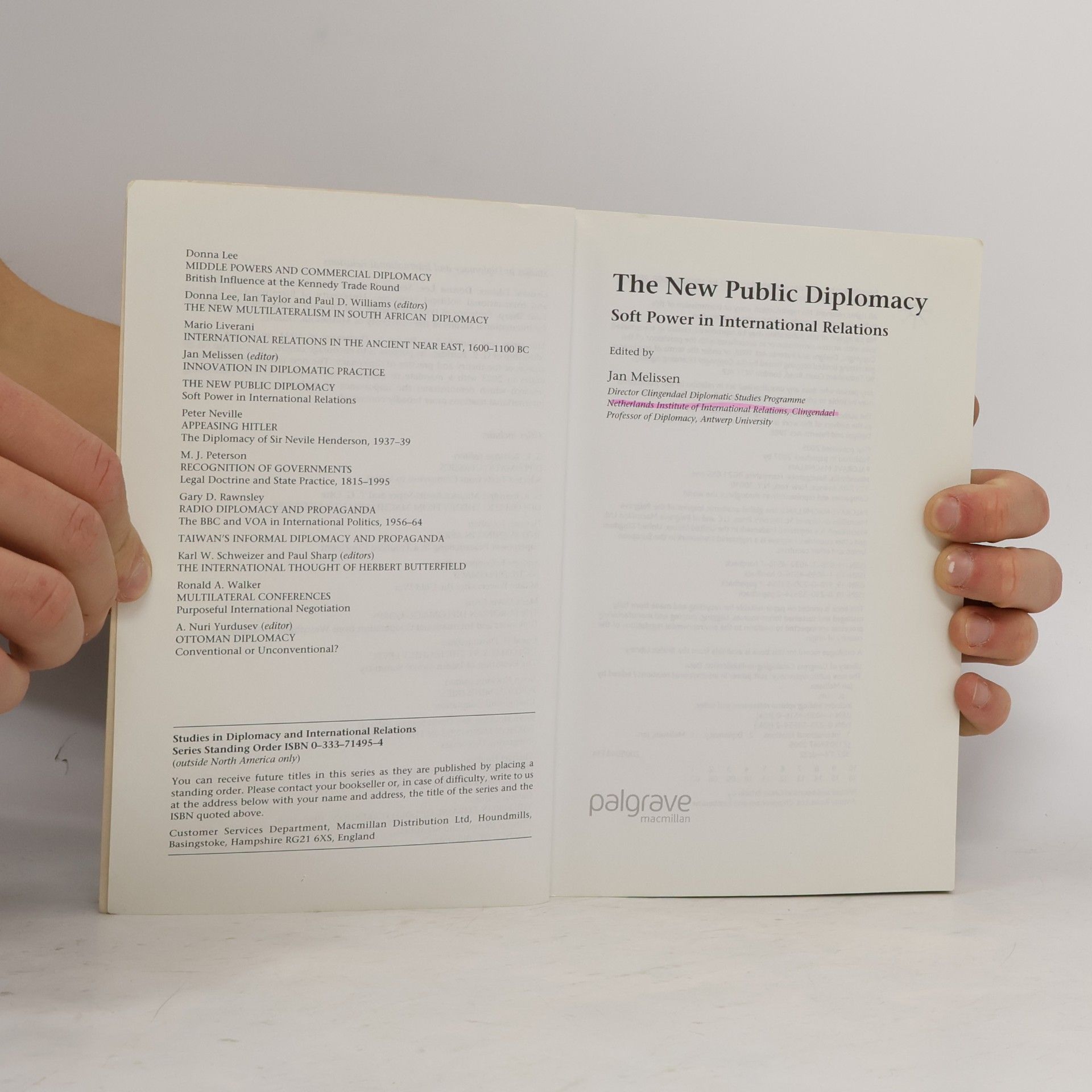 Jan Melissen The New Public Diplomacy