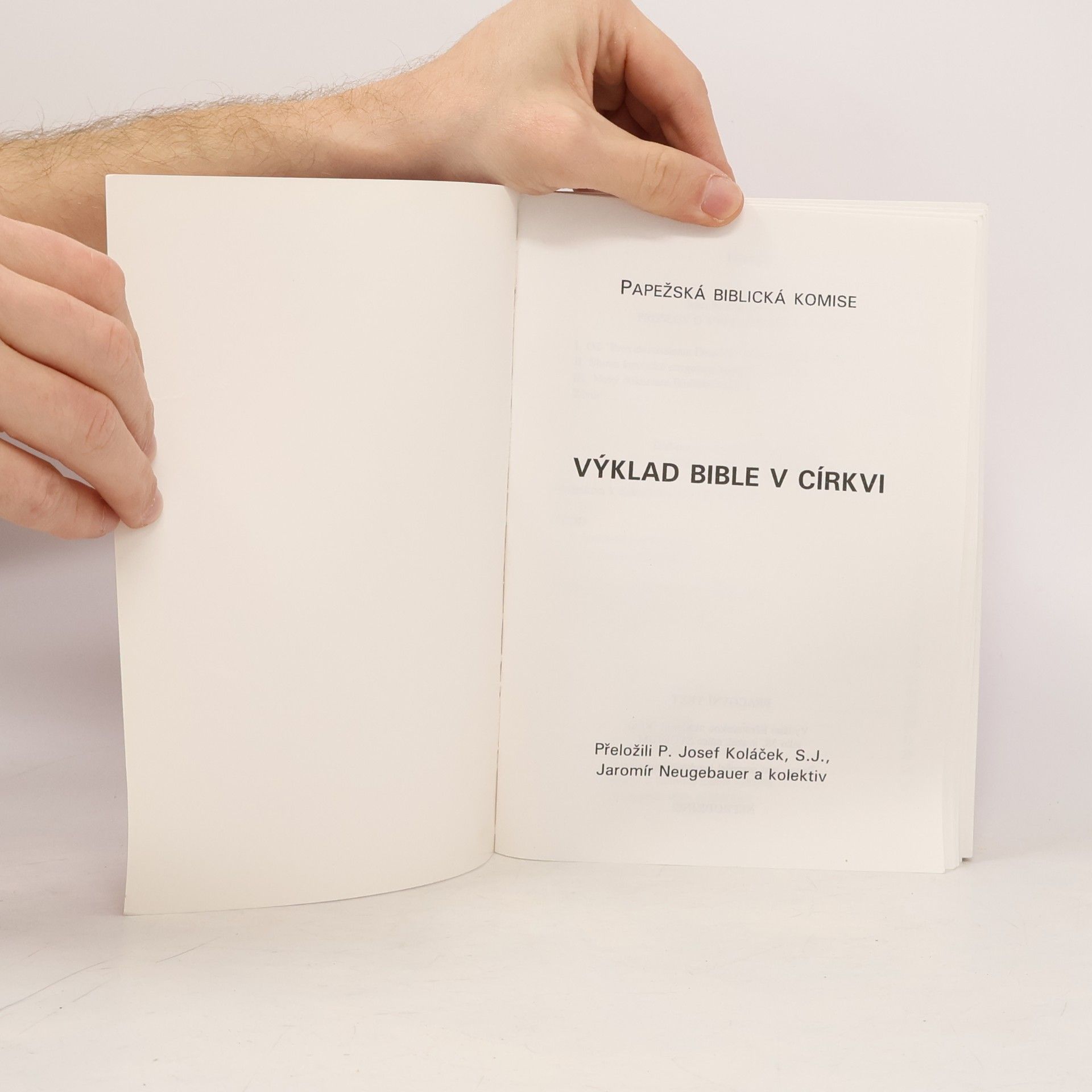 Papežská biblická komise Výklad Bible v církvi