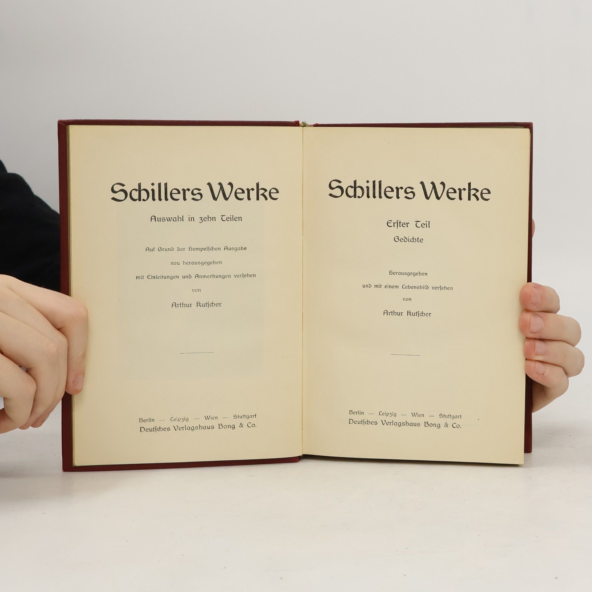 Friedrich Schiller Schillers Werke. Erster Teil