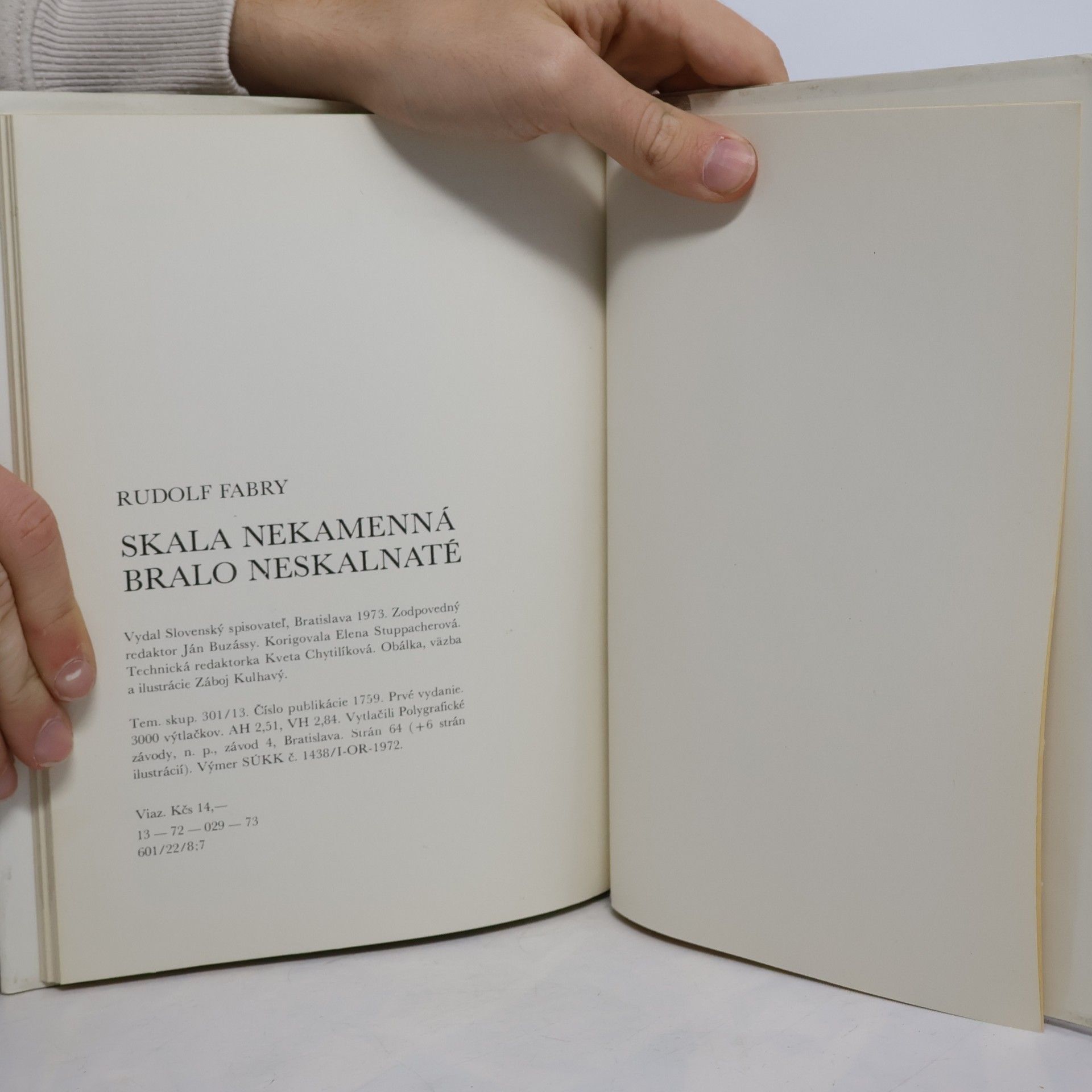 Rudolf Fabry Skala nekamenná, bralo neskalnaté