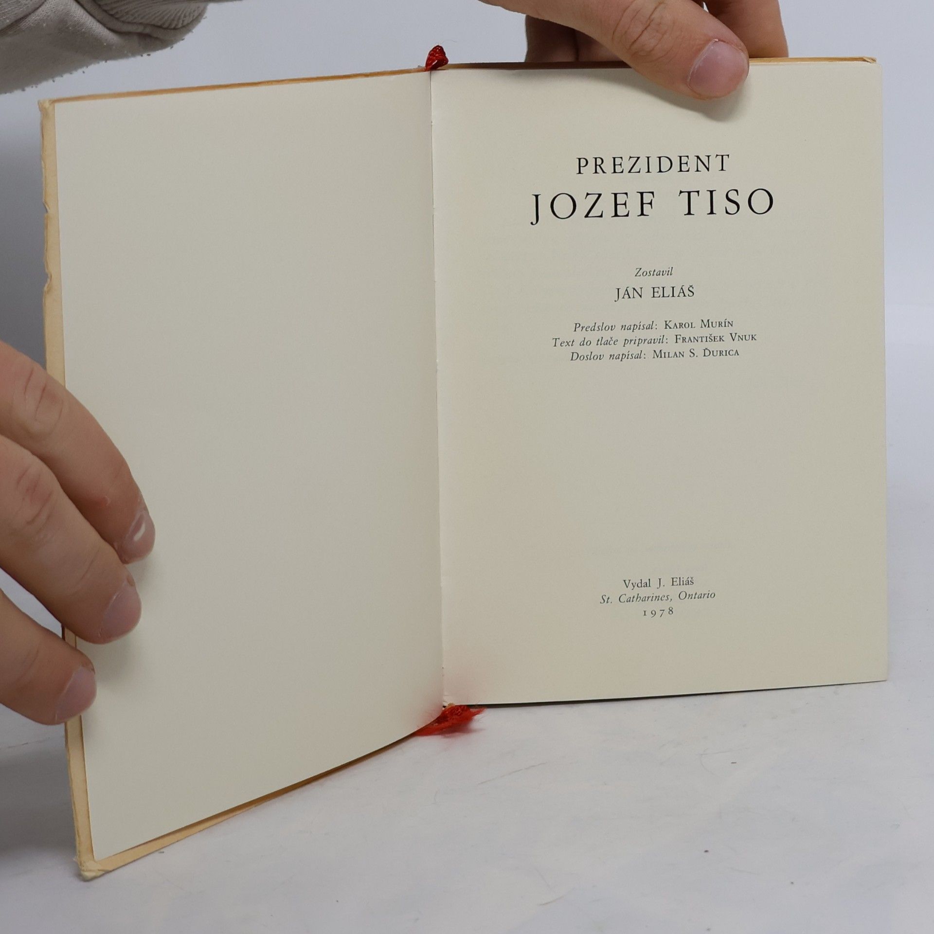 Jan Eliáš Prezident Jozef Tiso