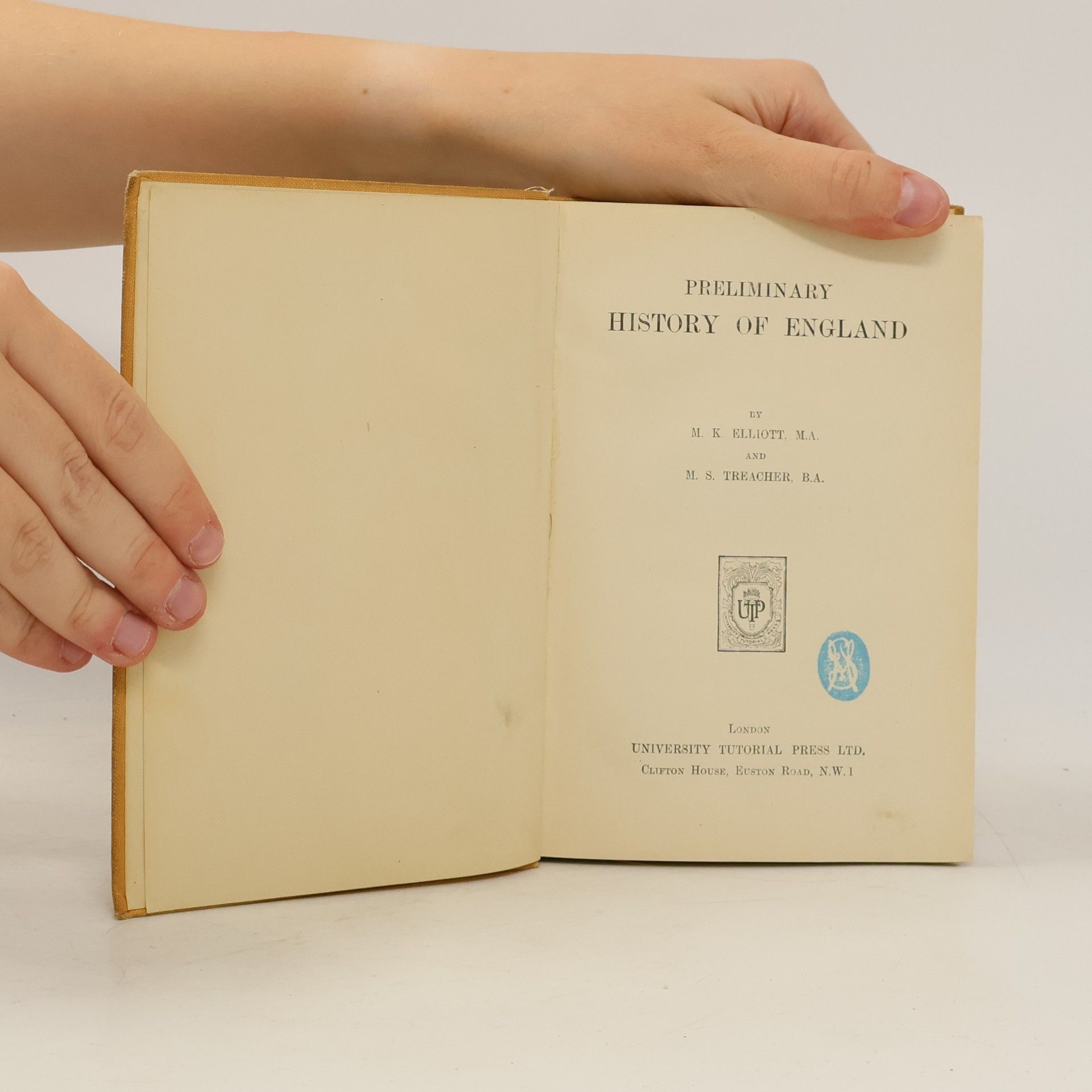 M. K. Elliott Preliminary History of England